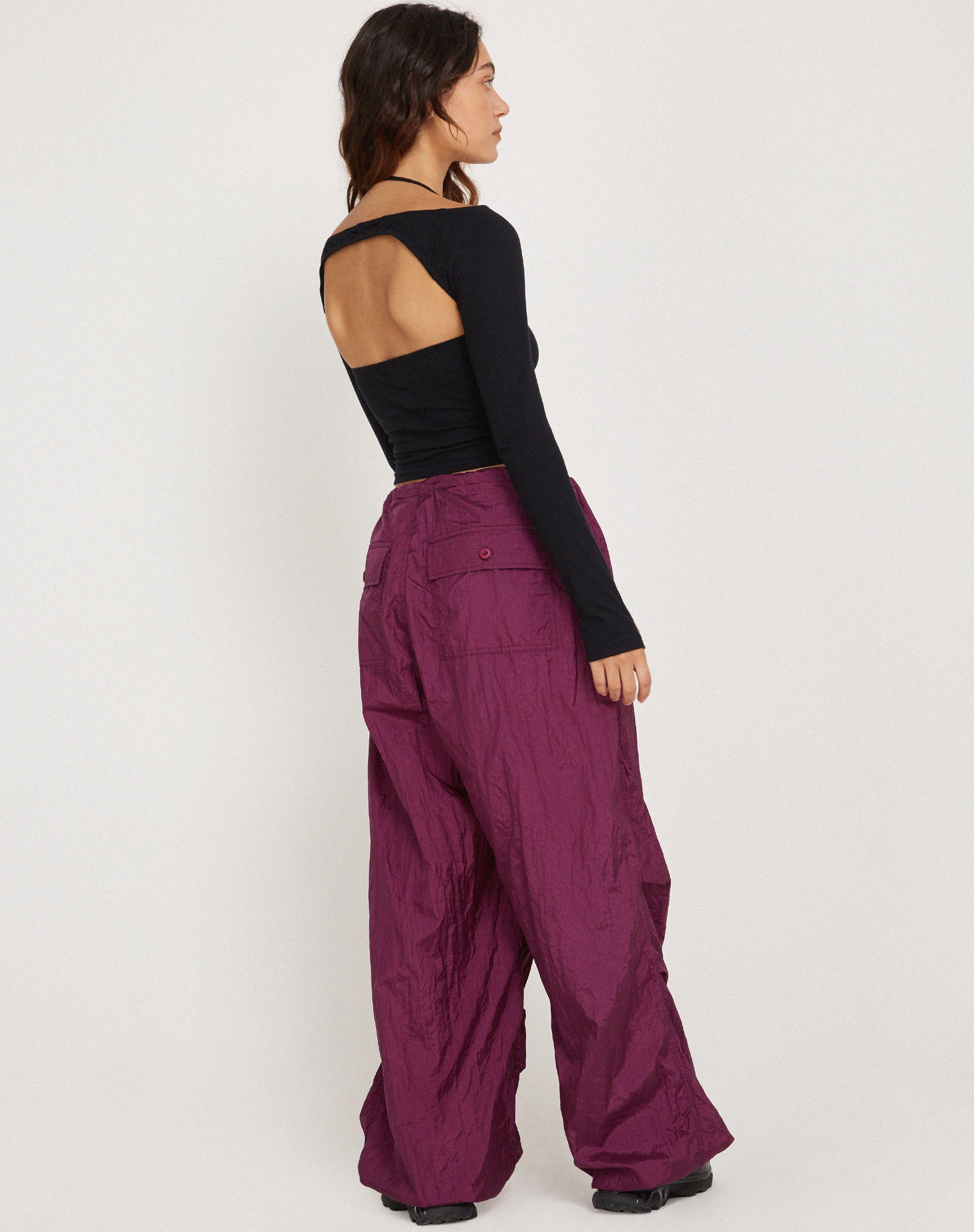 Chute Trouser in Deep Purple - Awmao
