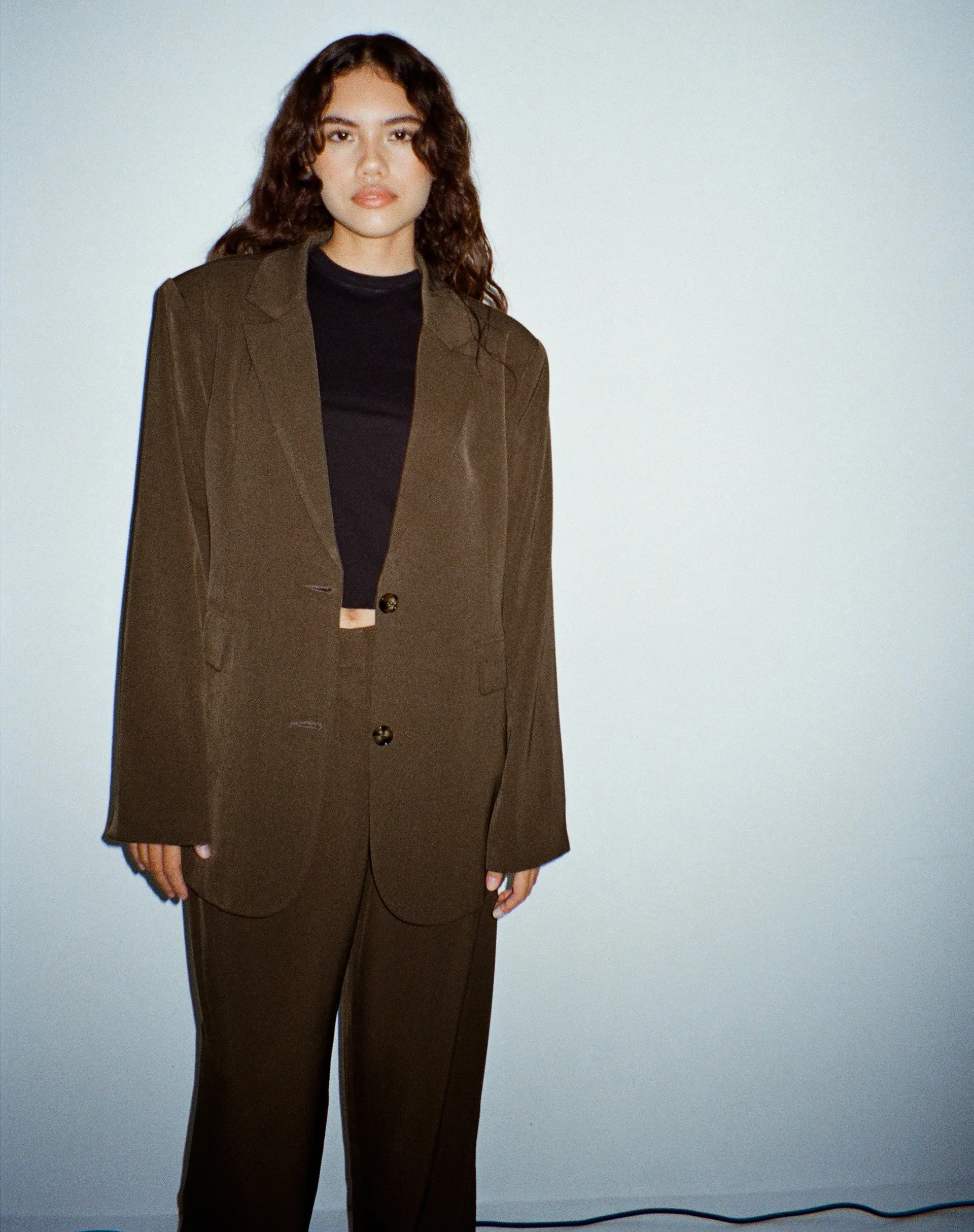 Maiwa Blazer in Tailoring Truffle - Awmao