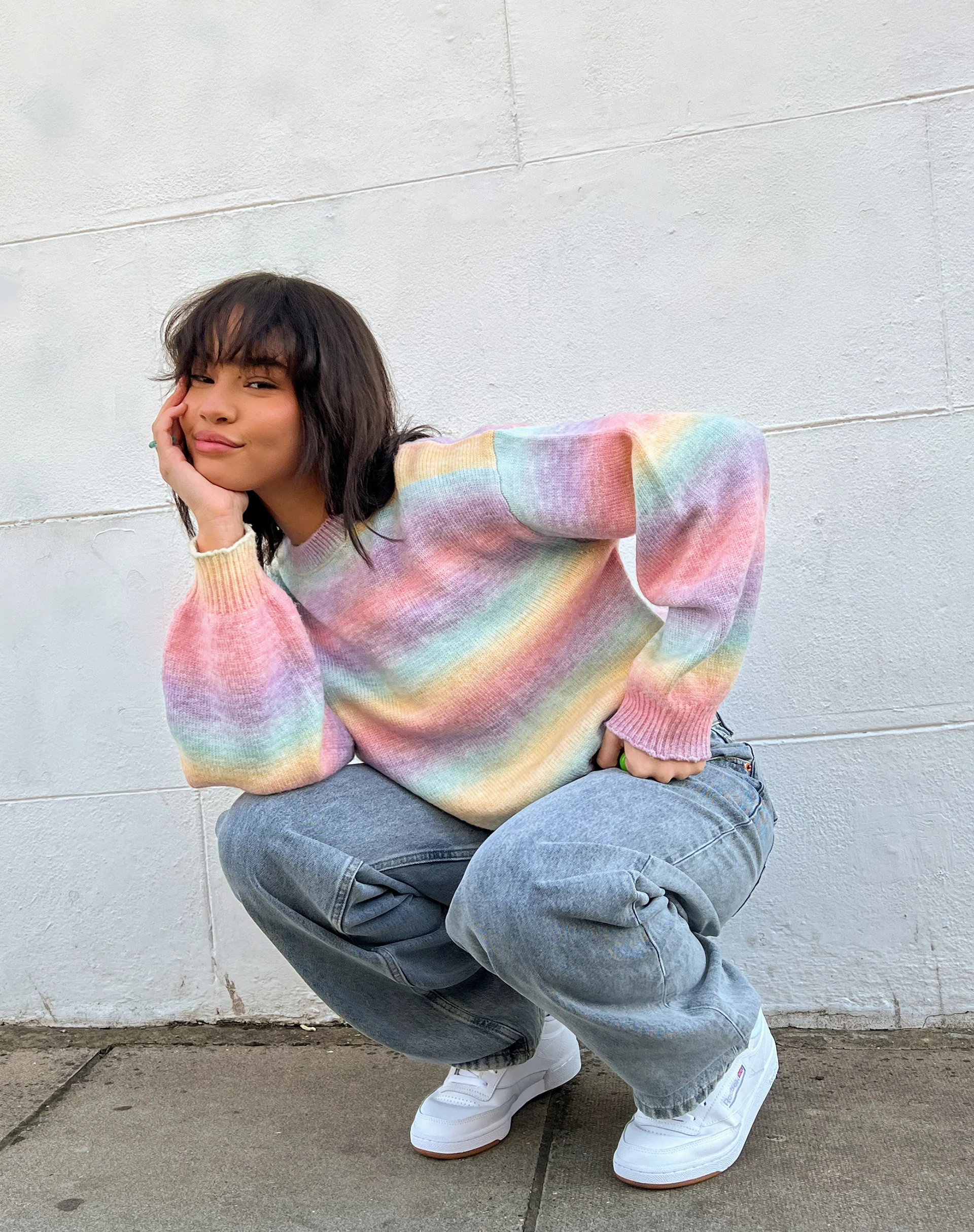 Ammaria Jumper in Purple and Blue - Awmao