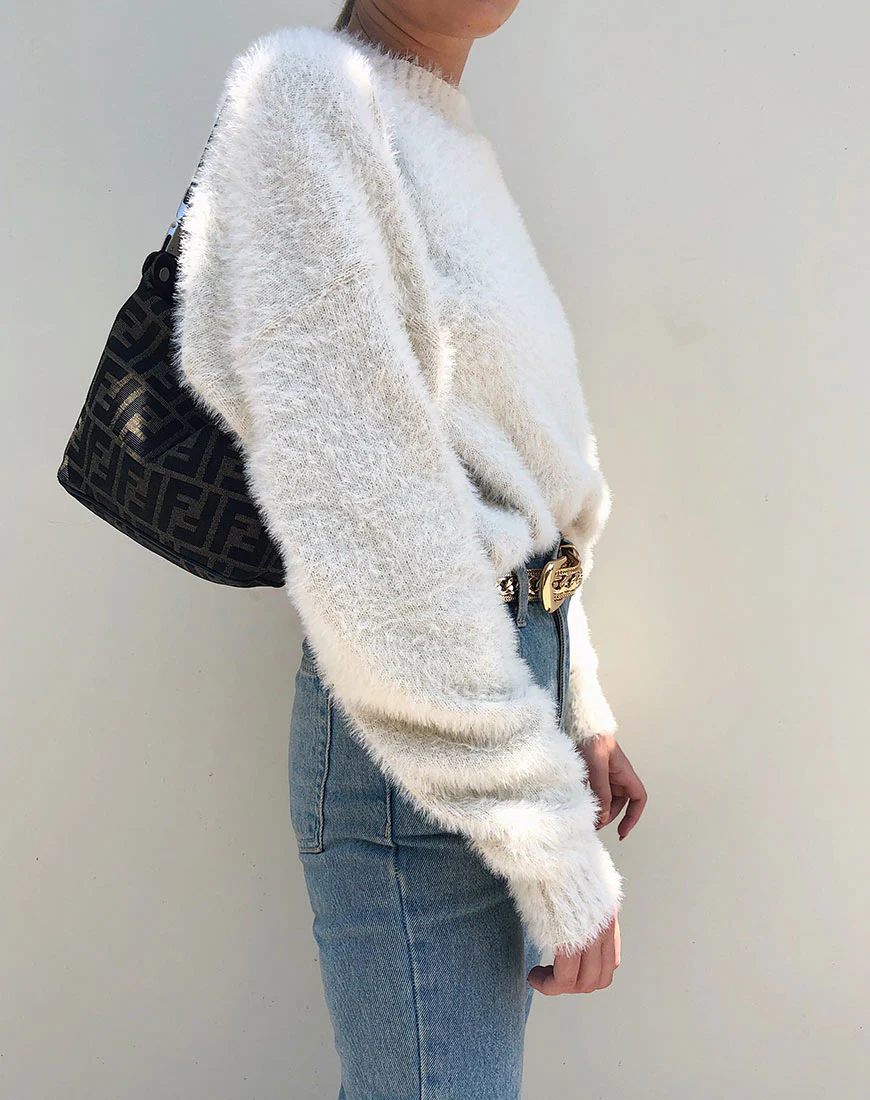 Margo Jumper in Knit Oatmeal - Awmao