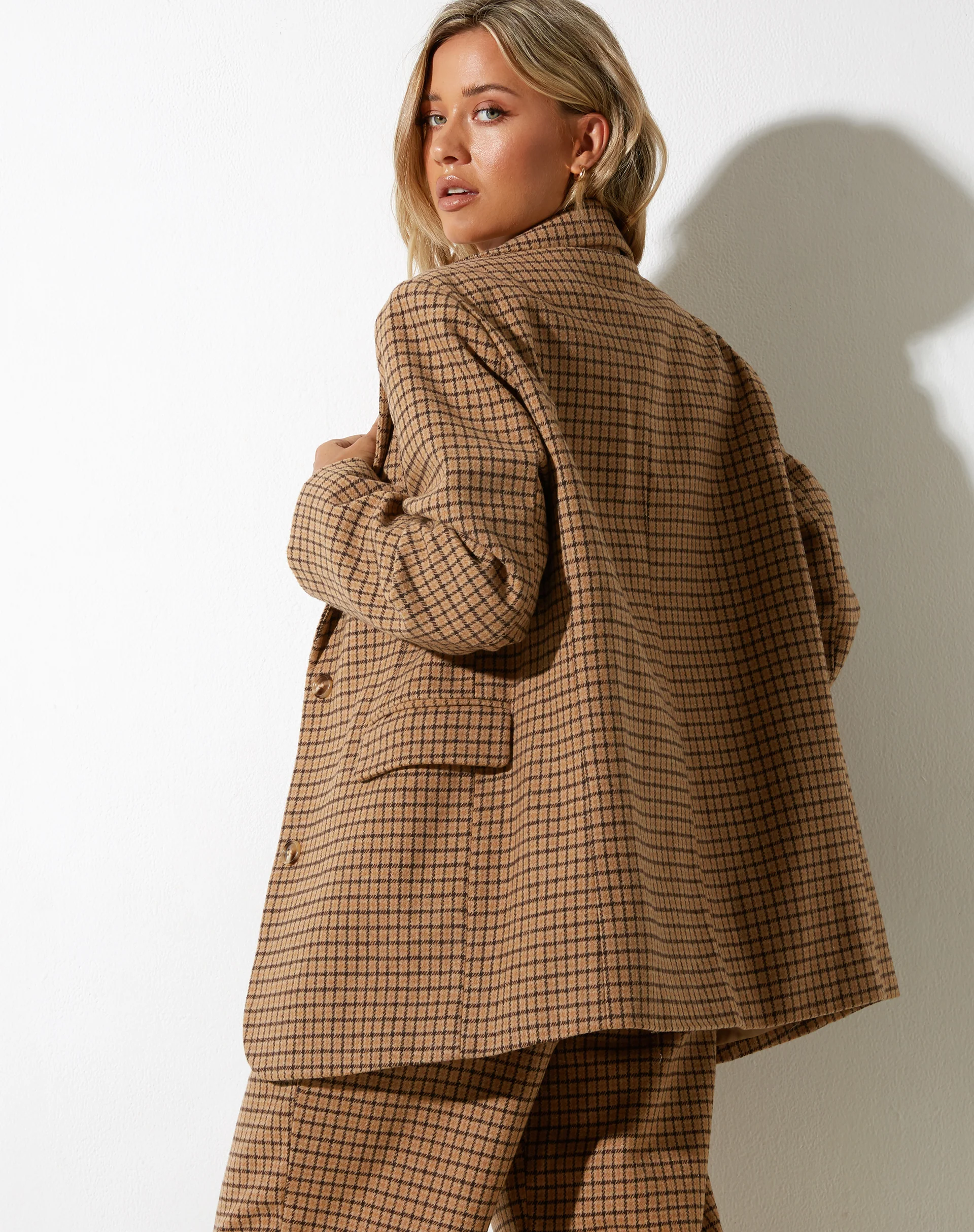 Maiwa Blazer in Wool Brown - Awmao