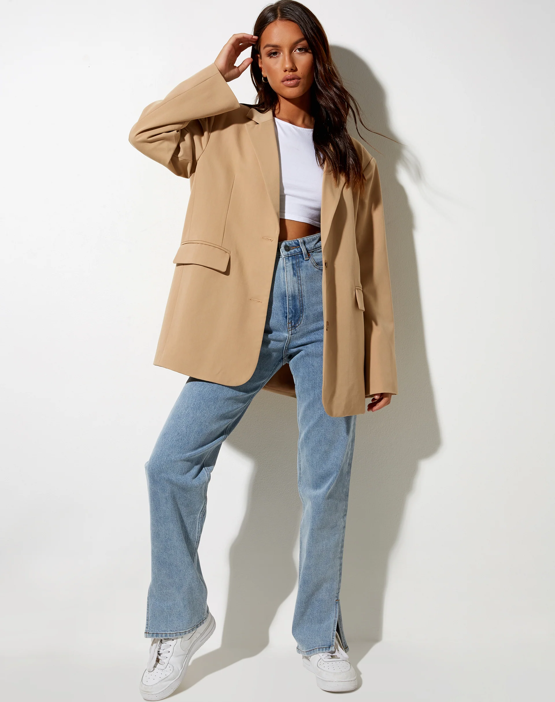 Maiwa Blazer in Almond - Awmao
