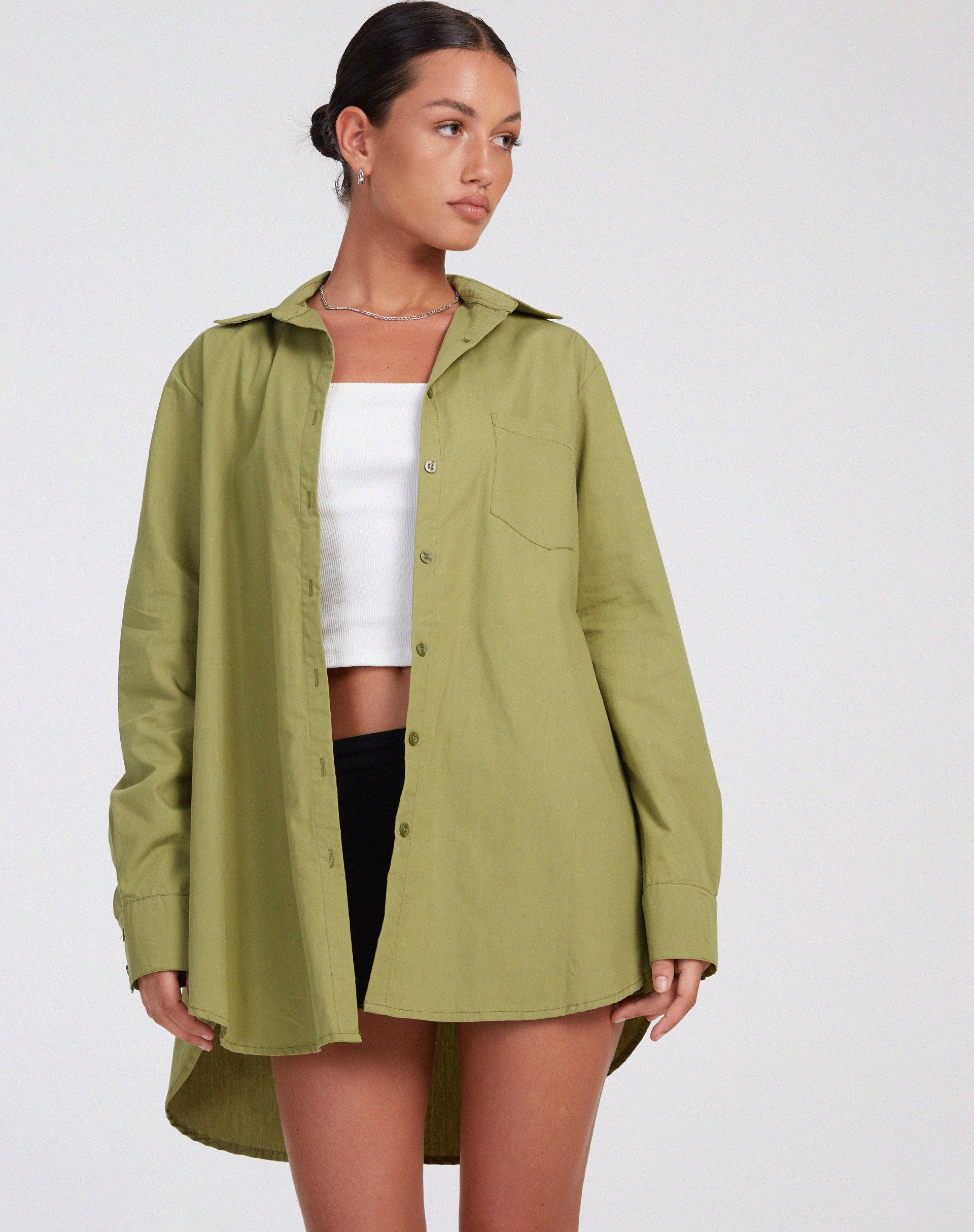 Gane Shirt in Seafoam Green - Awmao