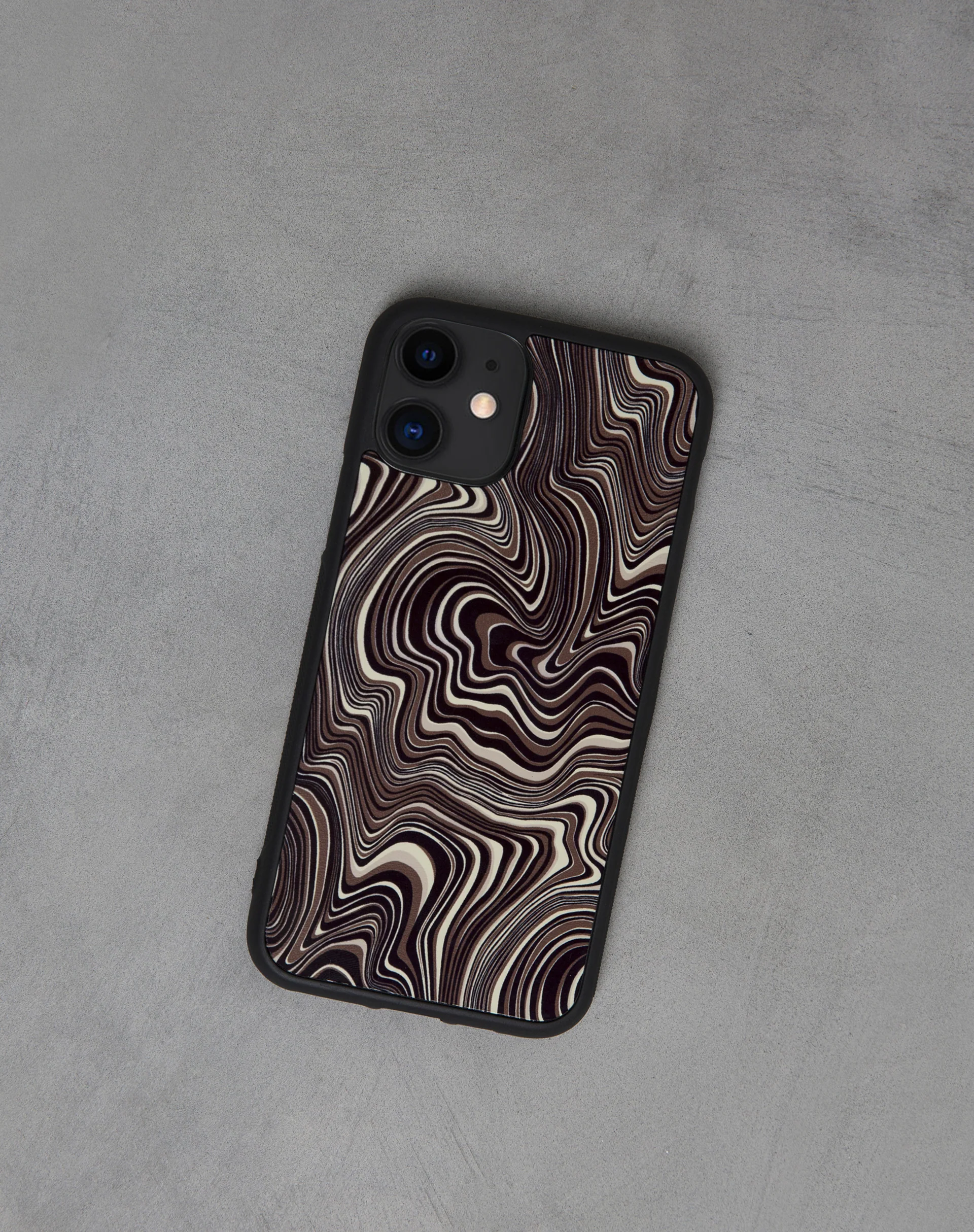 Iphone Case in 70's Ripple Brown - Awmao