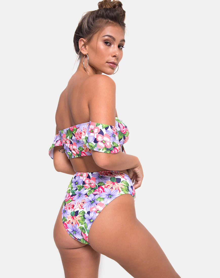 Carmella Bikini Top in Spring Fling - Awmao