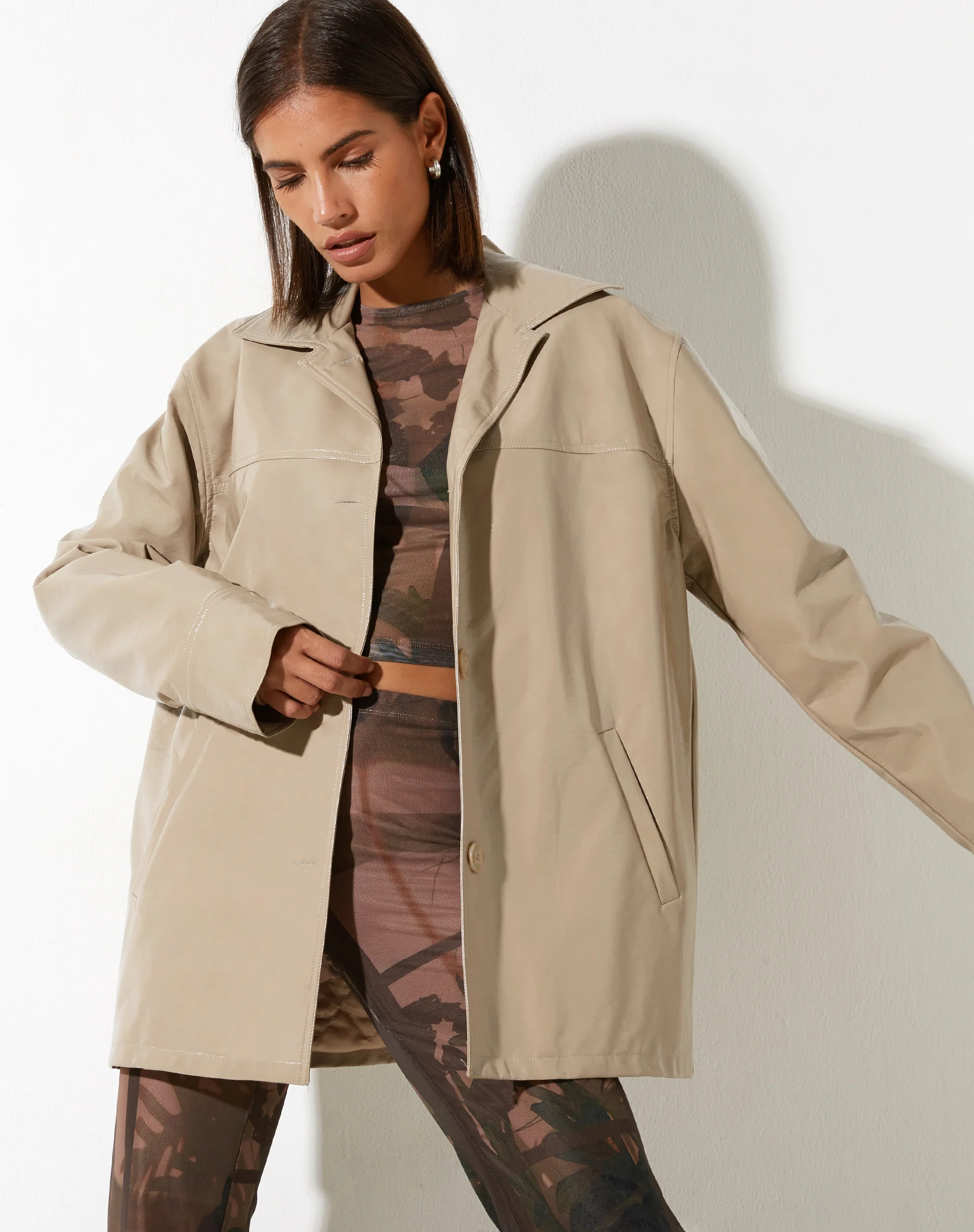 Walta Jacket in PU Putty - Awmao