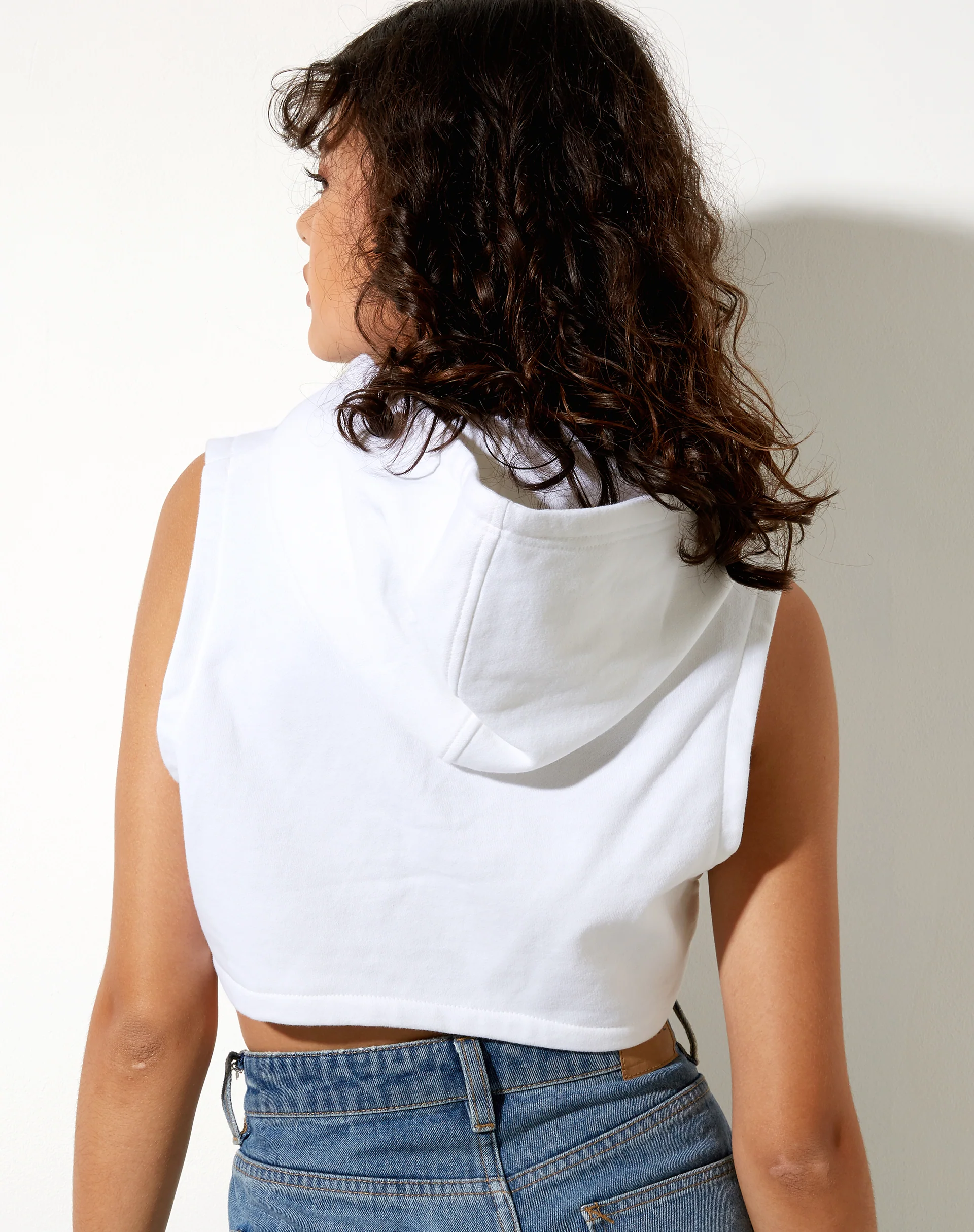 Crodie Hoodie in White Pearl Sand Embro - Awmao