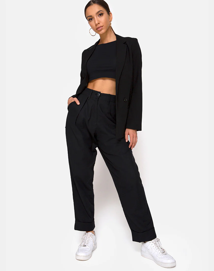 Misca Trouser in Black - Awmao