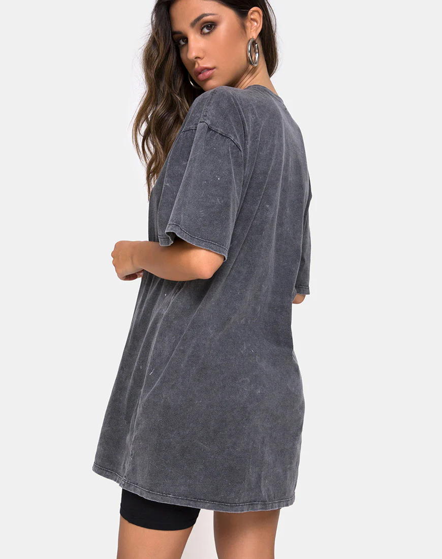 Sunny Kiss Tee in Stone Wash with Angelo - Awmao