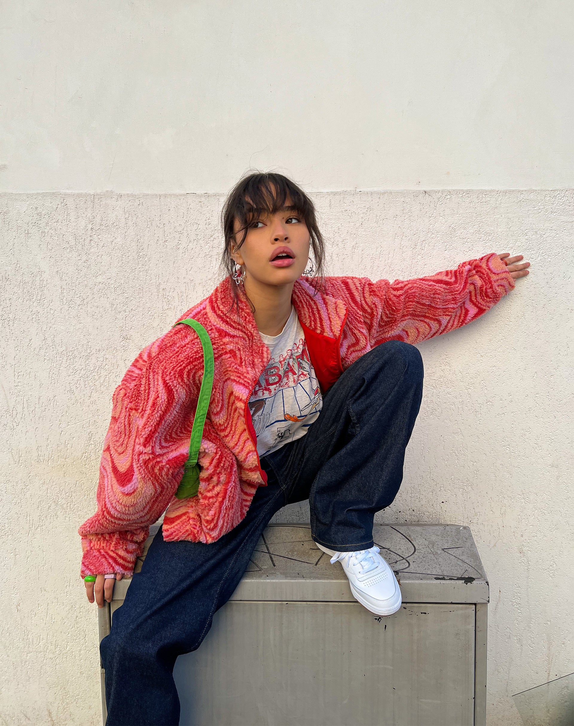Nereo Jacket in Ripple Pink - Awmao