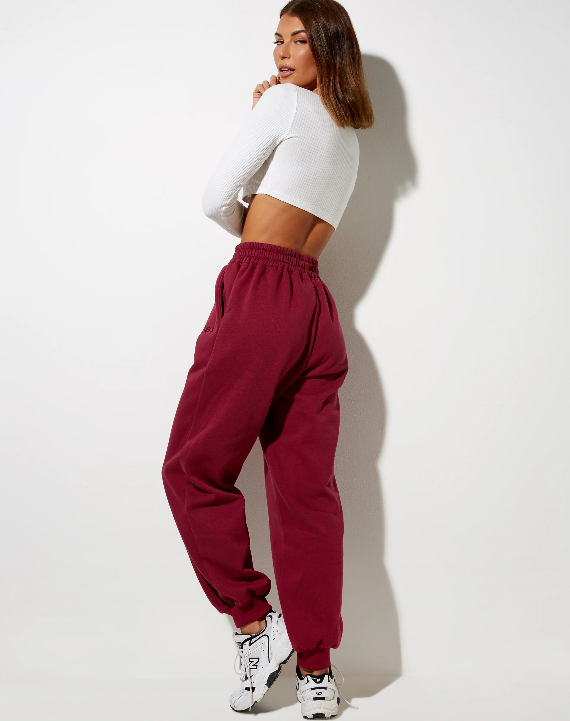 Roider Jogger in Burgundy 'Angel' Embro - Awmao