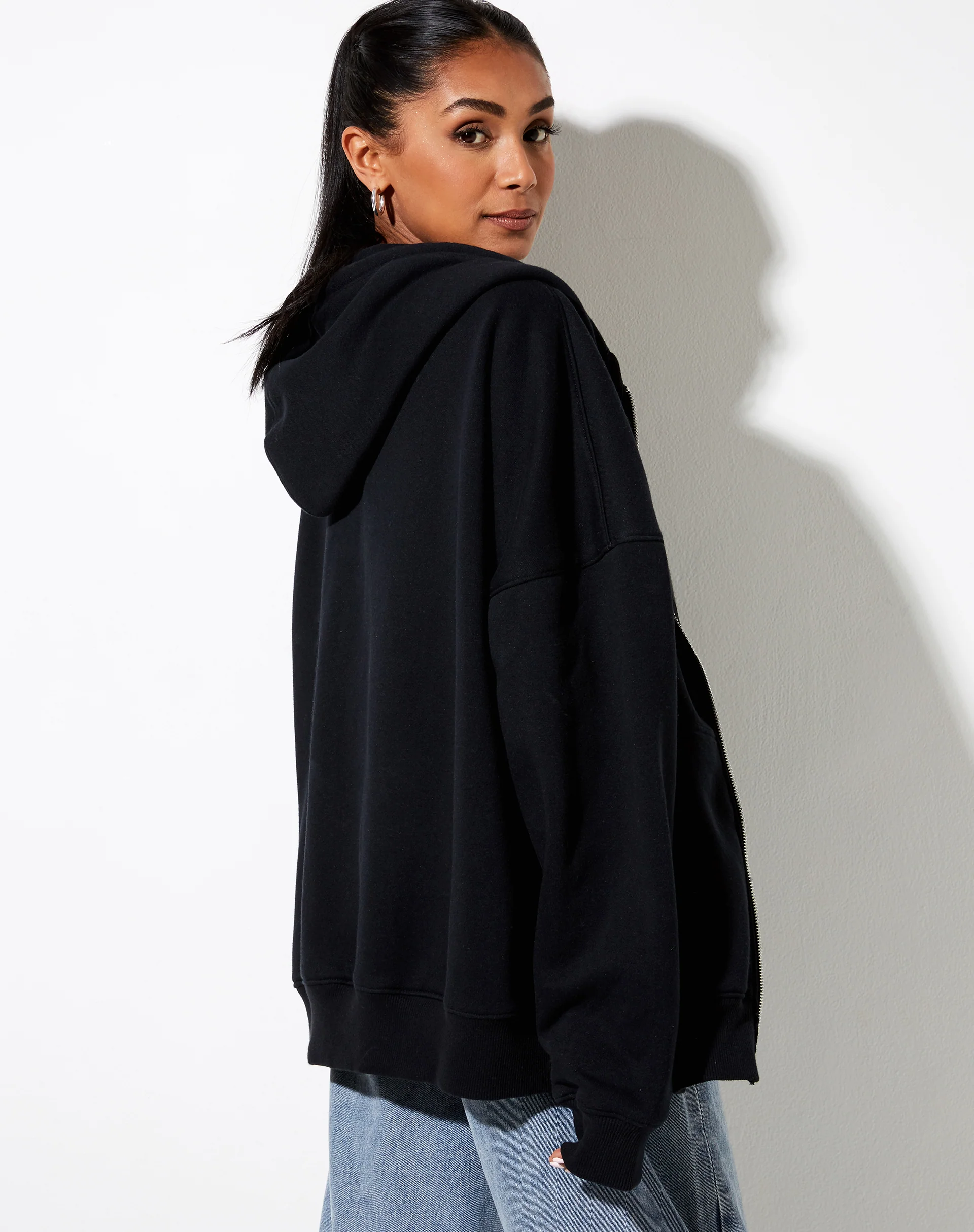 Hollack Hoodie in Black with White Scorpion Embro - Awmao