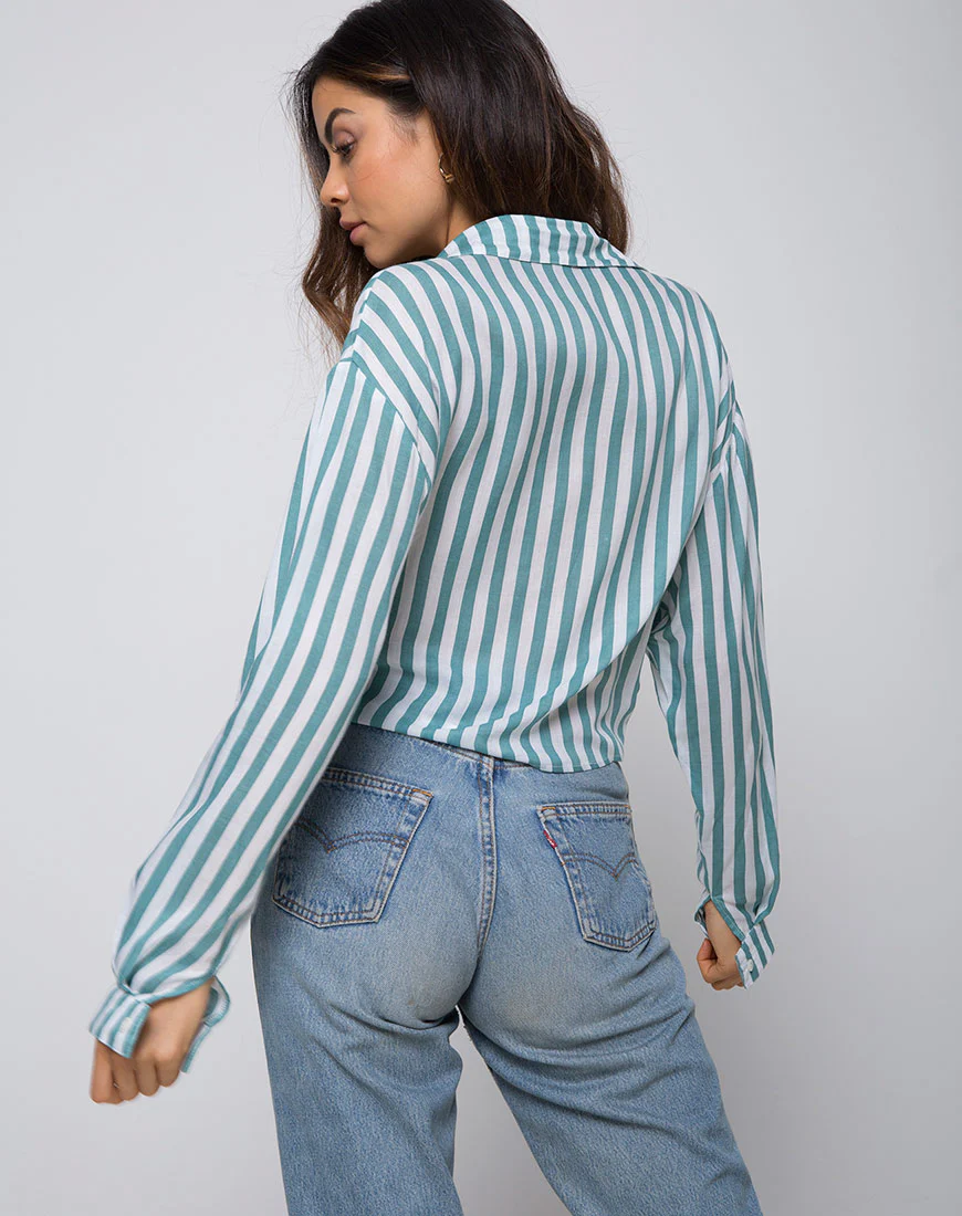 Lauv Shirt in Mid Stripe - Awmao