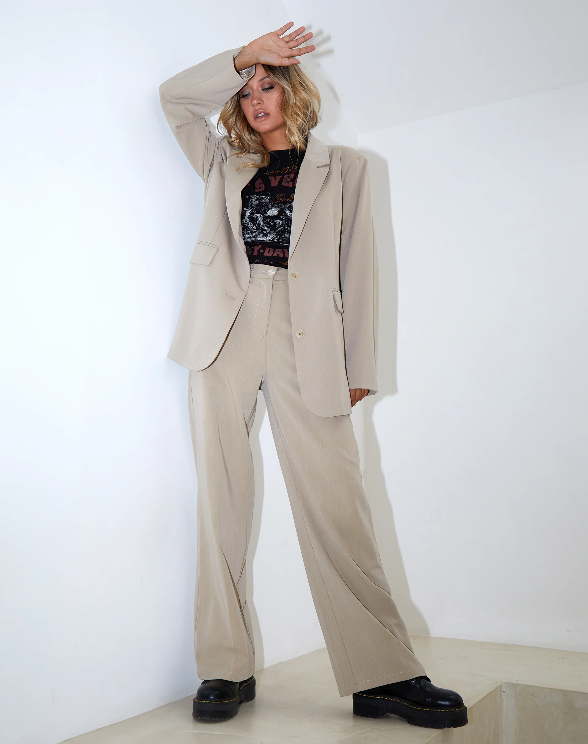 Maiwa Blazer in Tan - Awmao