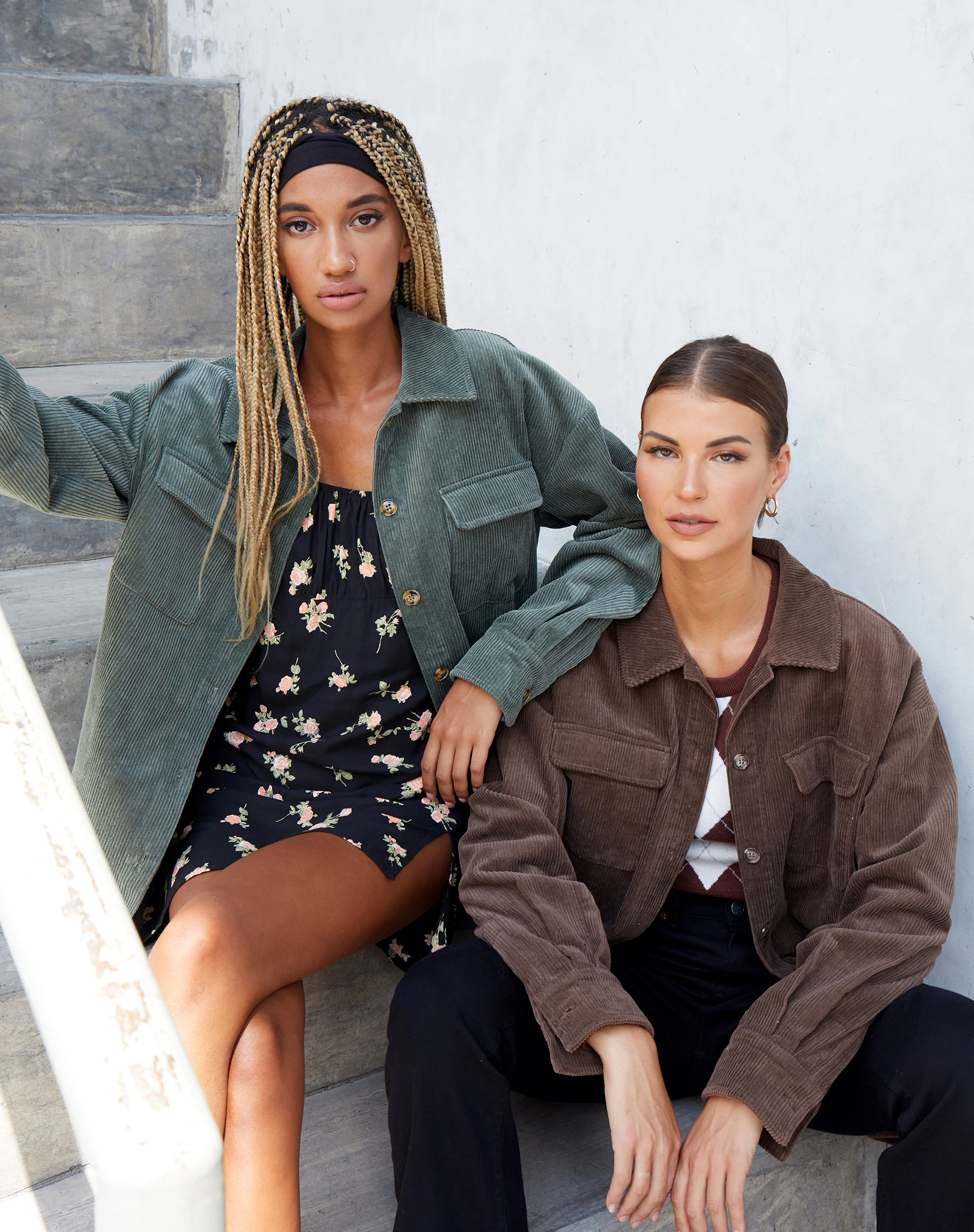 Marcy Shirt in Corduroy Brown - Awmao