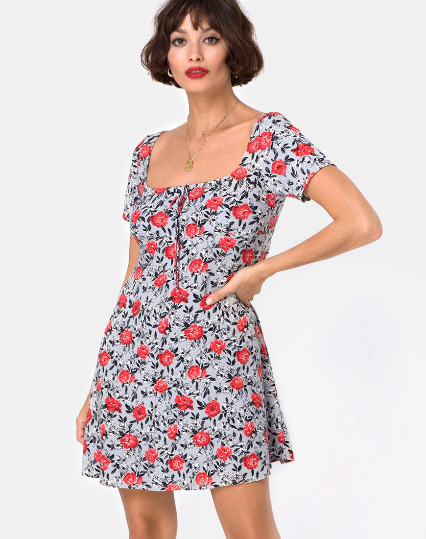 Ruchi Dress in Blooming Rose - Awmao