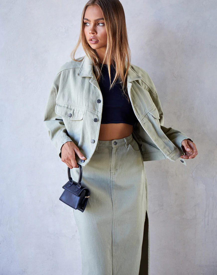 Noma Jacket in Sage - Awmao