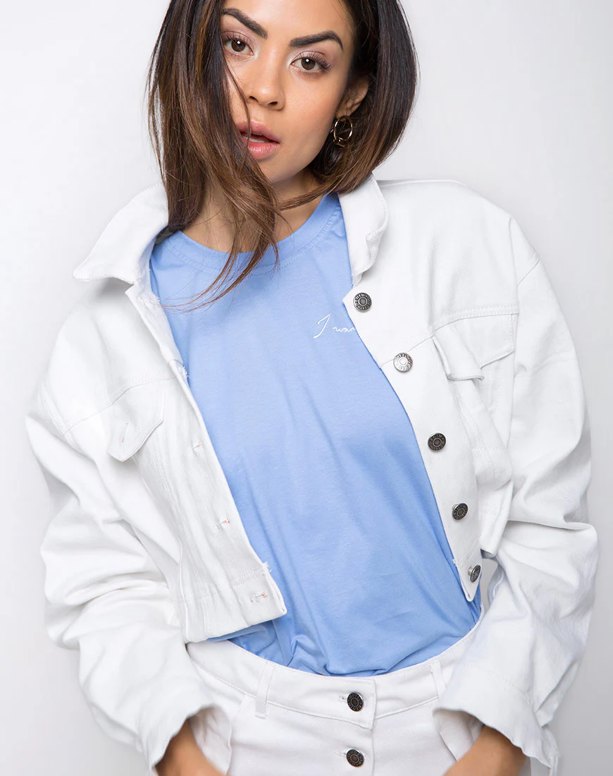 Rfd Denim Jacket in Denim White - Awmao