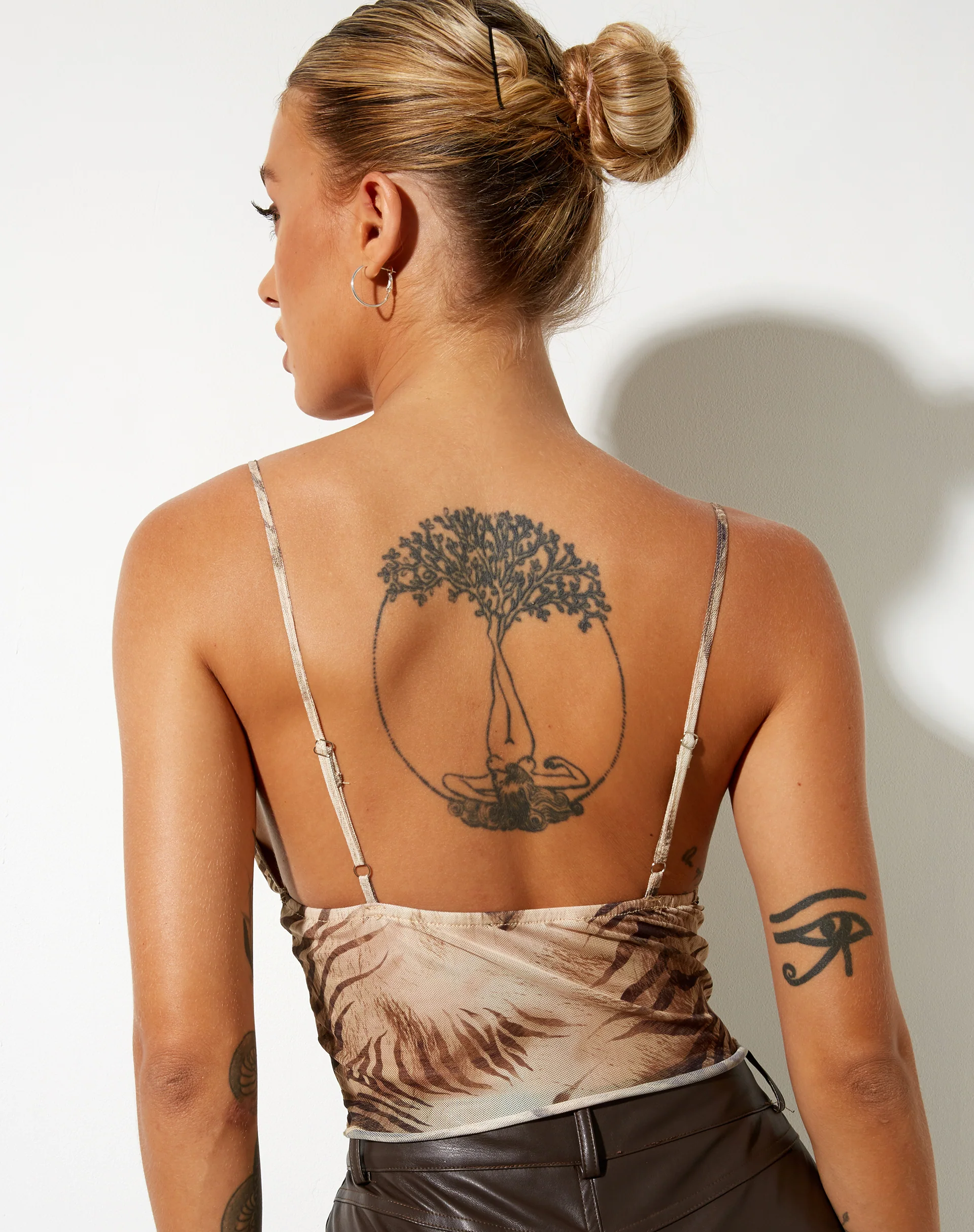 Yena Crop Top in Tiger Brown - Awmao