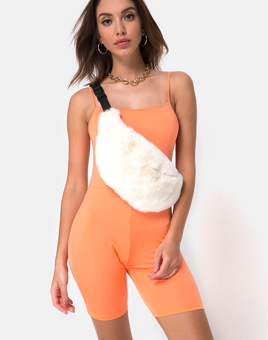 Lita Unitard in Fluro Orange - Awmao