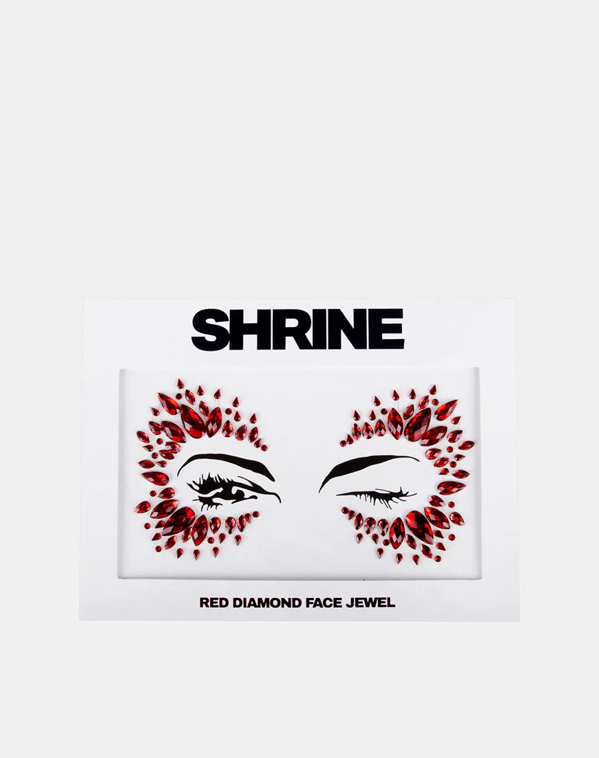 Red Diamond Face Jewel by Gypsy Shrine - Awmao