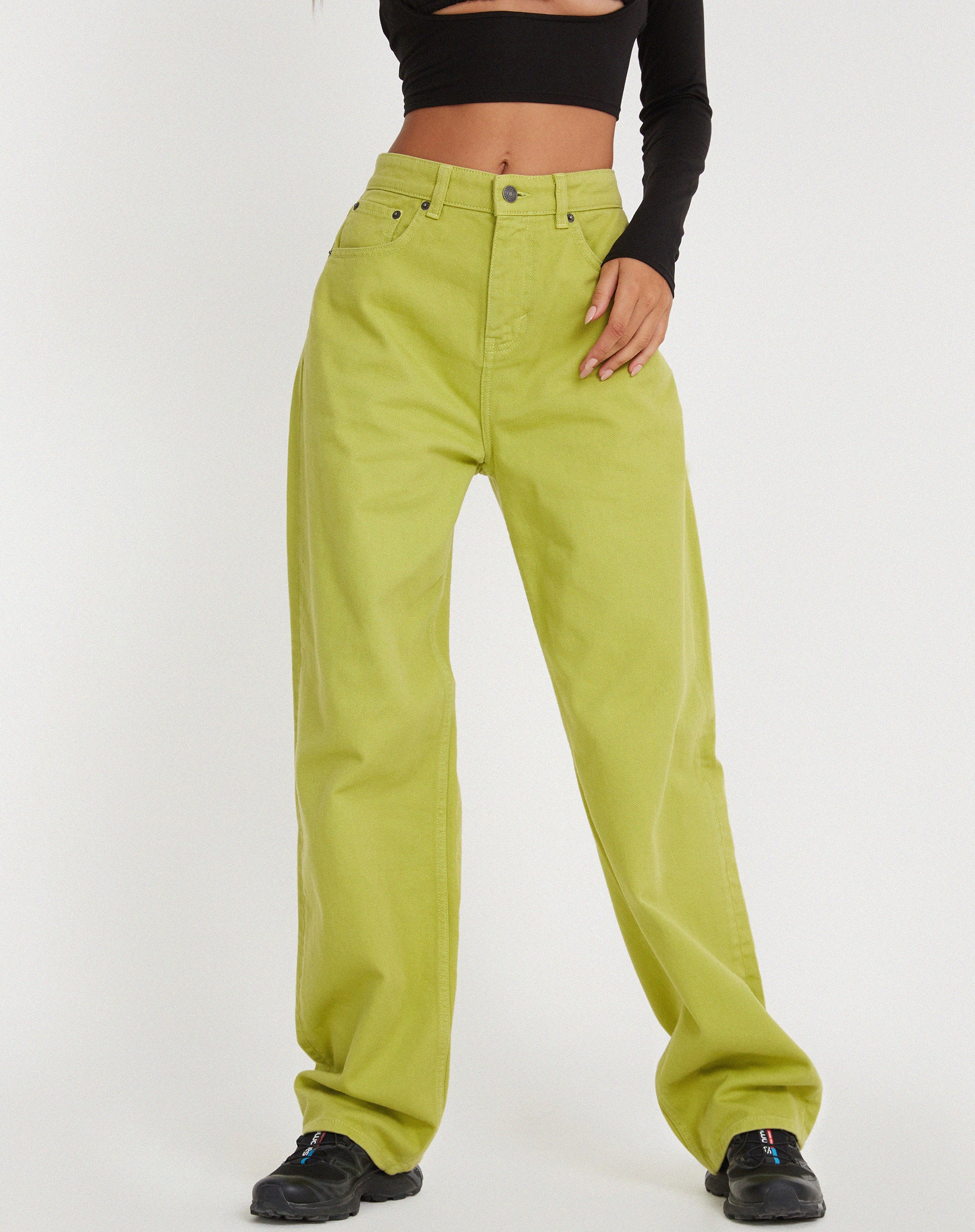 Parallel Jeans in Green Oasis - Awmao
