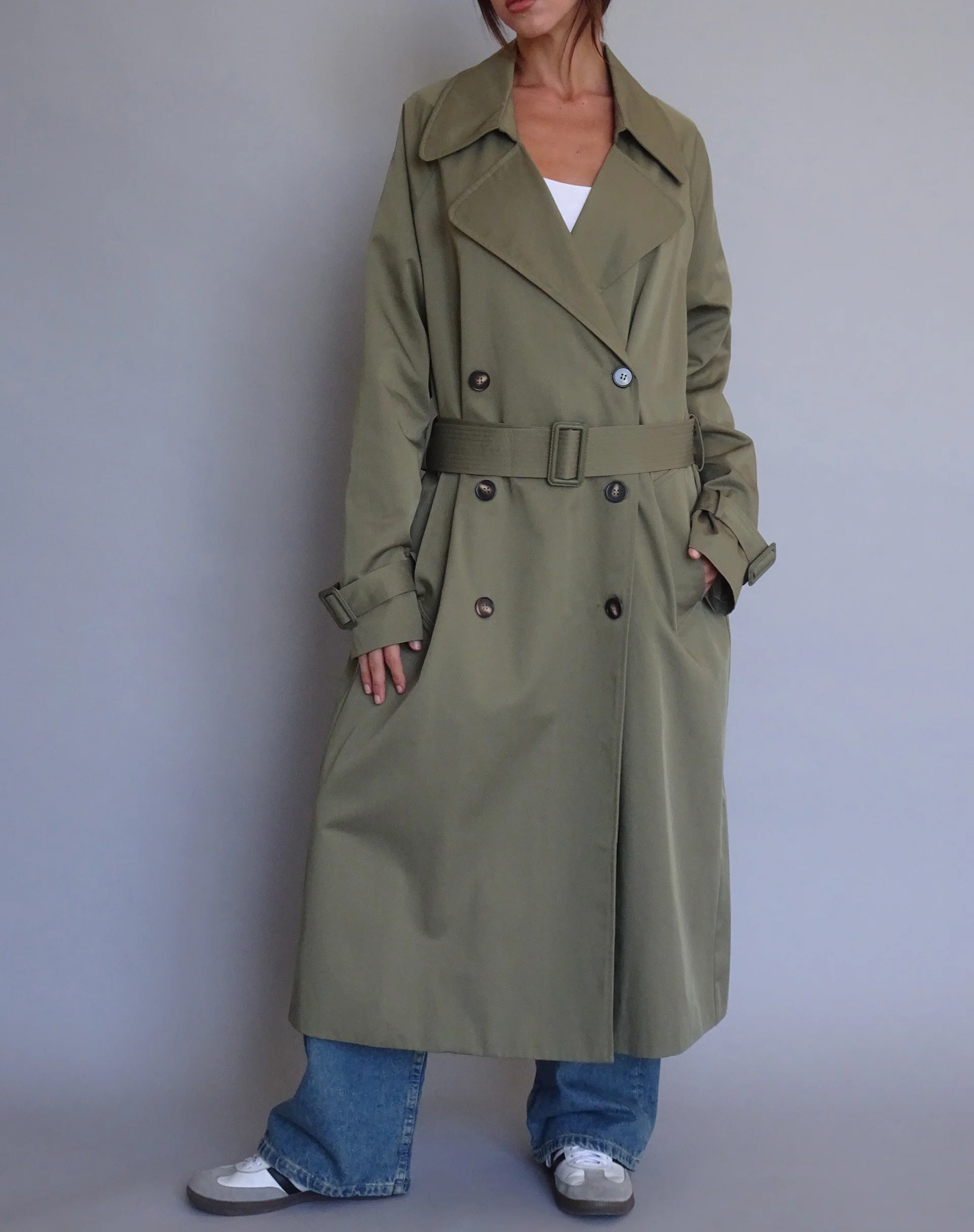 Orcati Trench Coat in Khaki - Awmao