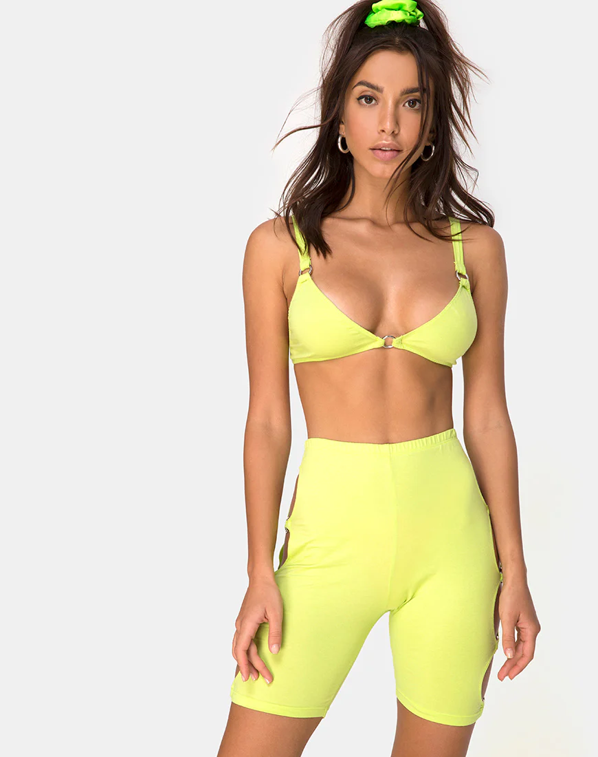 Chiel Cycle Short in Lime - Awmao