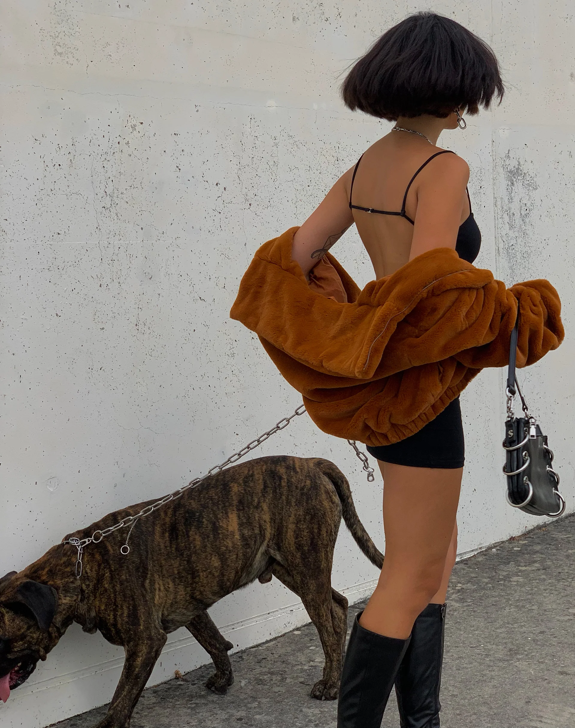 Atsa Jacket in Brown - Awmao