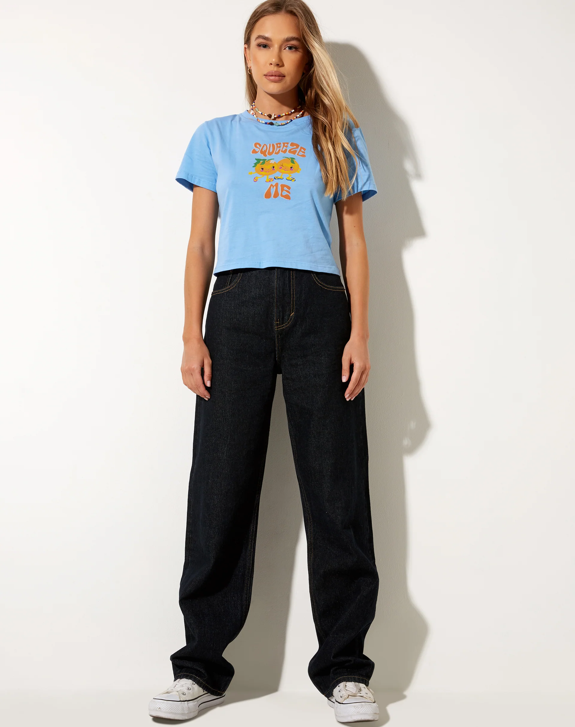 Shrunk Tee in Ocean Blue Squeeze Me - Awmao