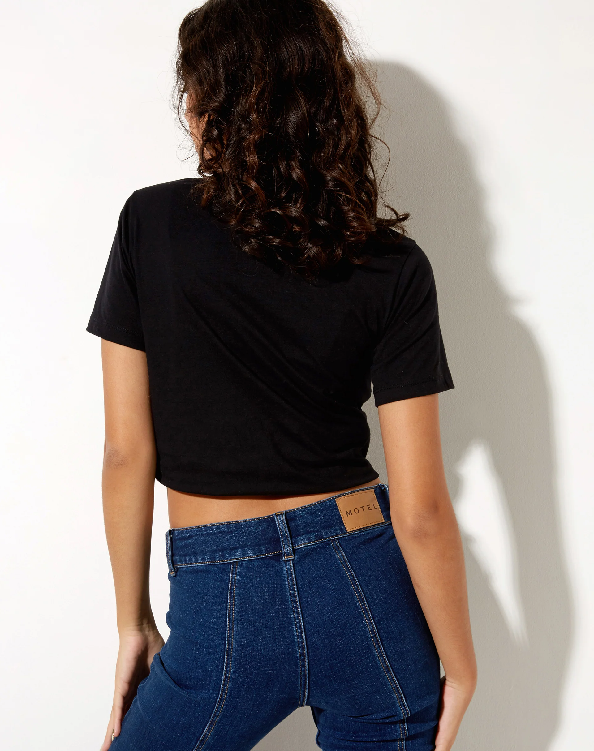Shrunk Tee in Black Bad Habits - Awmao