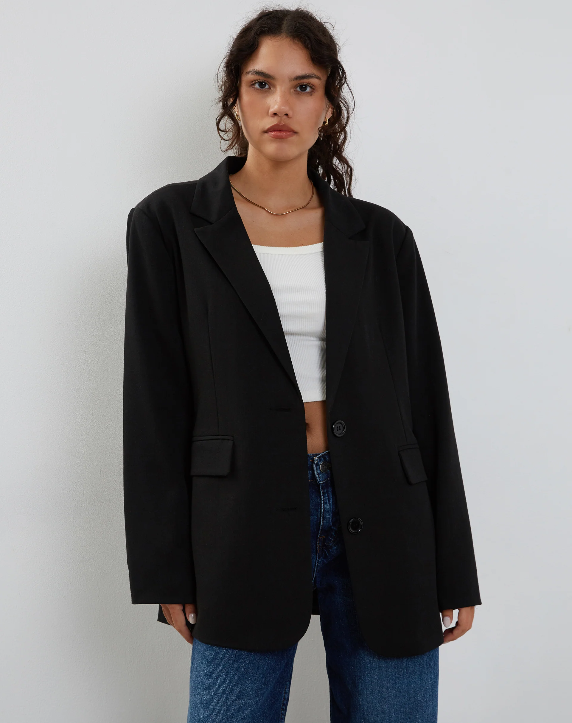 Maiwa Blazer in Black - Awmao