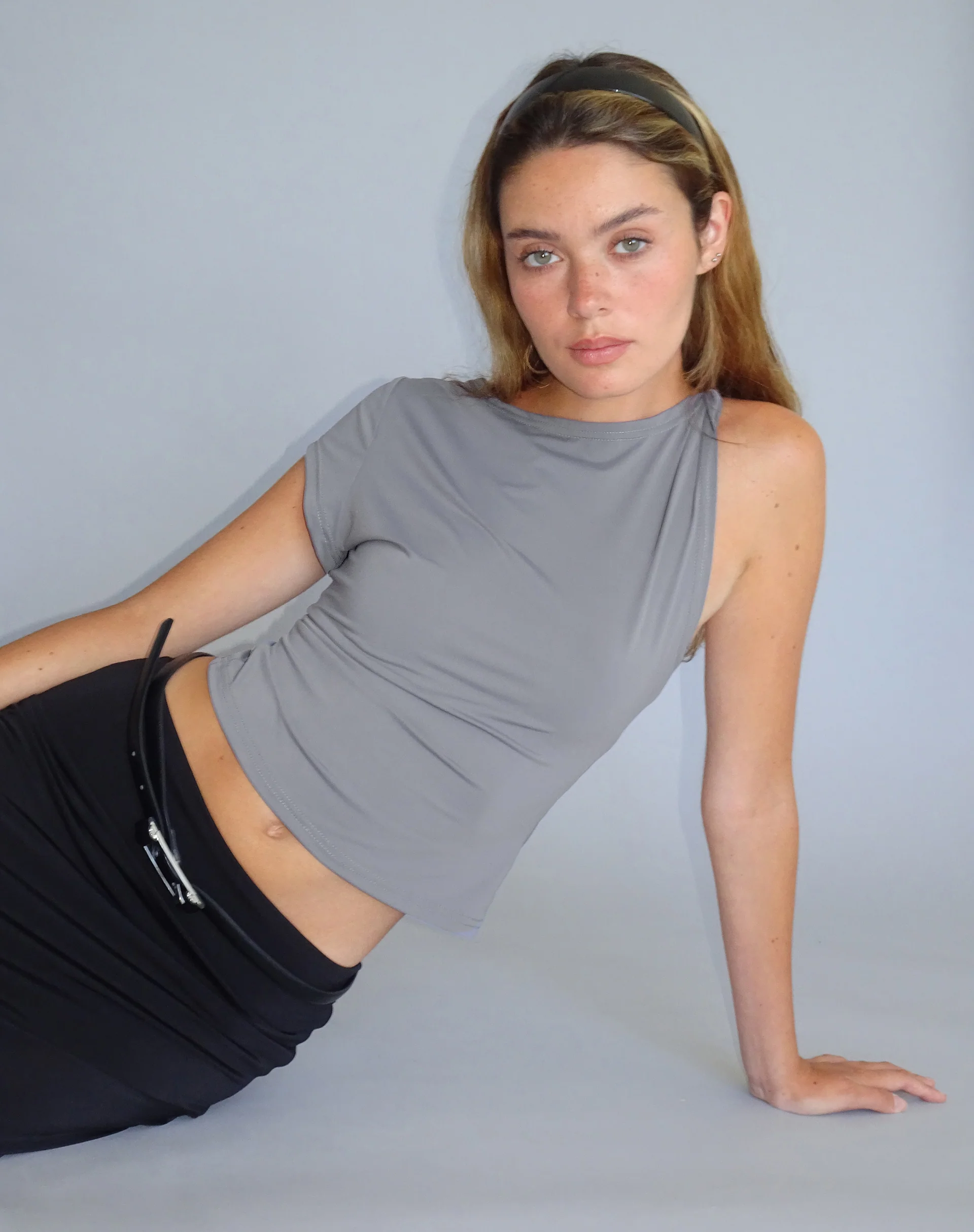 Dannas Asymmetric Top in Grey - Awmao