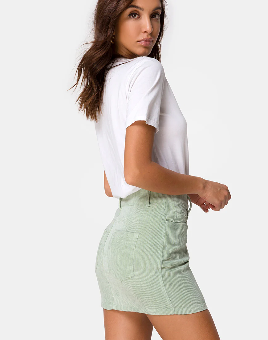 Mini Broomy in Cord Sage - Awmao
