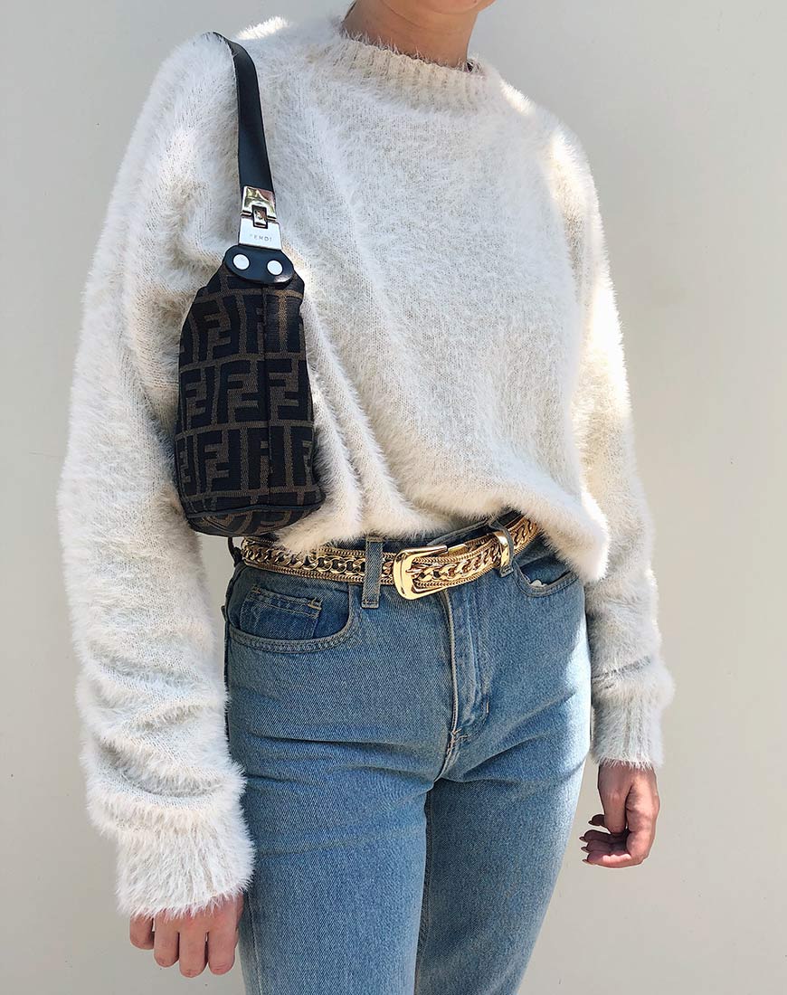 Margo Jumper in Knit Oatmeal - Awmao