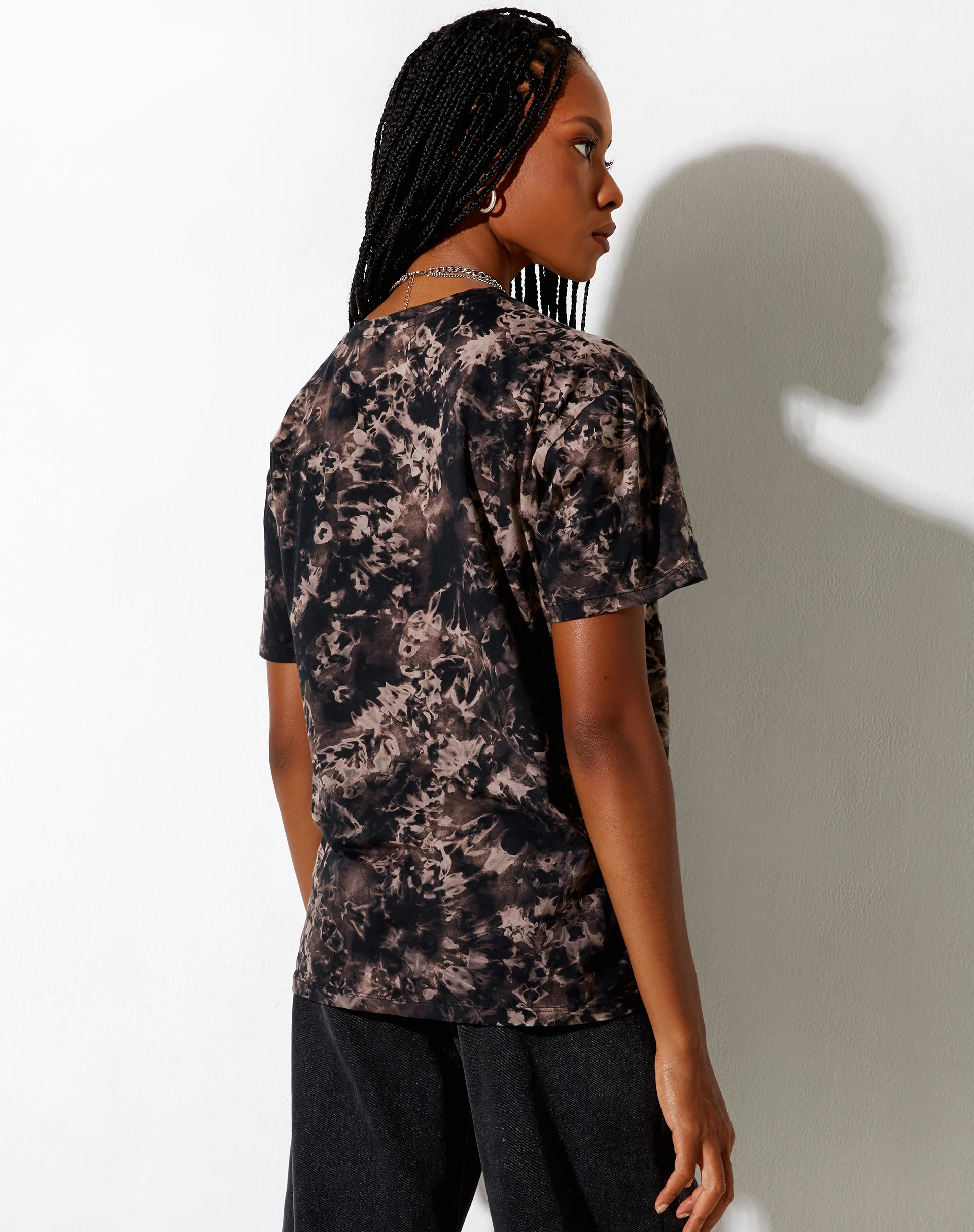 Oversize Basic Tee in Oil Smoke - Awmao