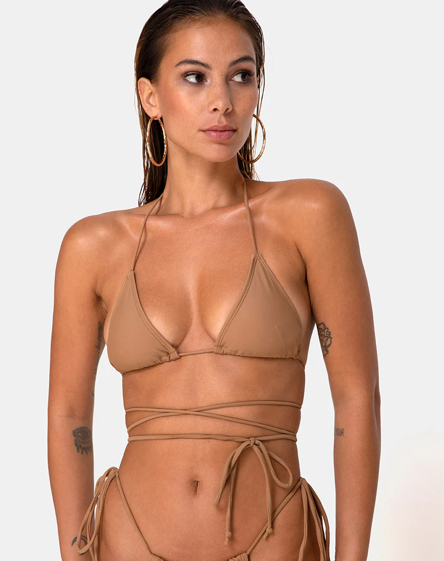 Parmia Bikini Top in Coco - Awmao