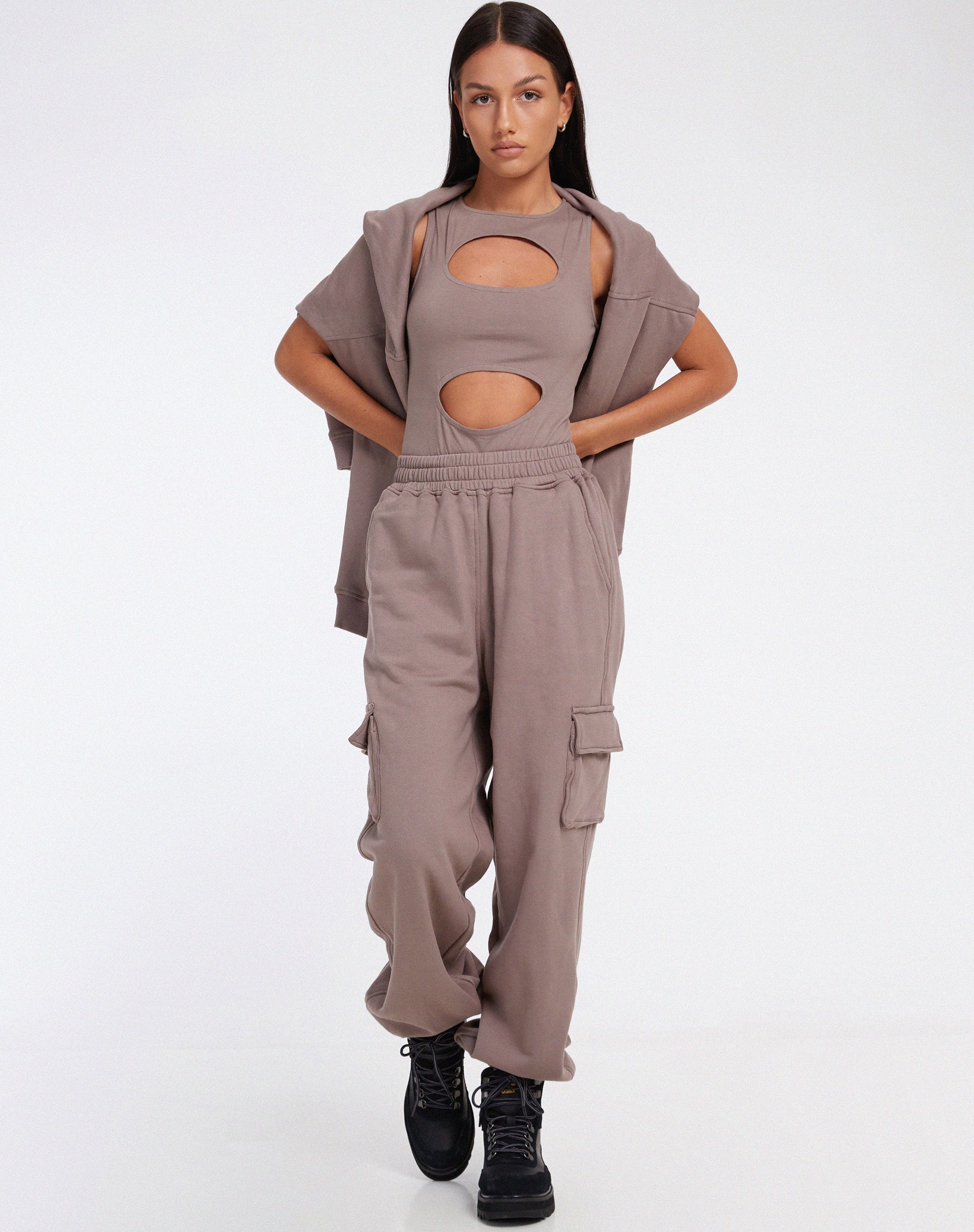 Pelita Jogger in Fleece Antler - Awmao