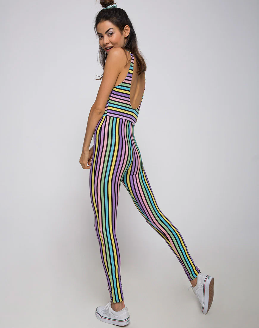 Unitard in New Stripe - Awmao