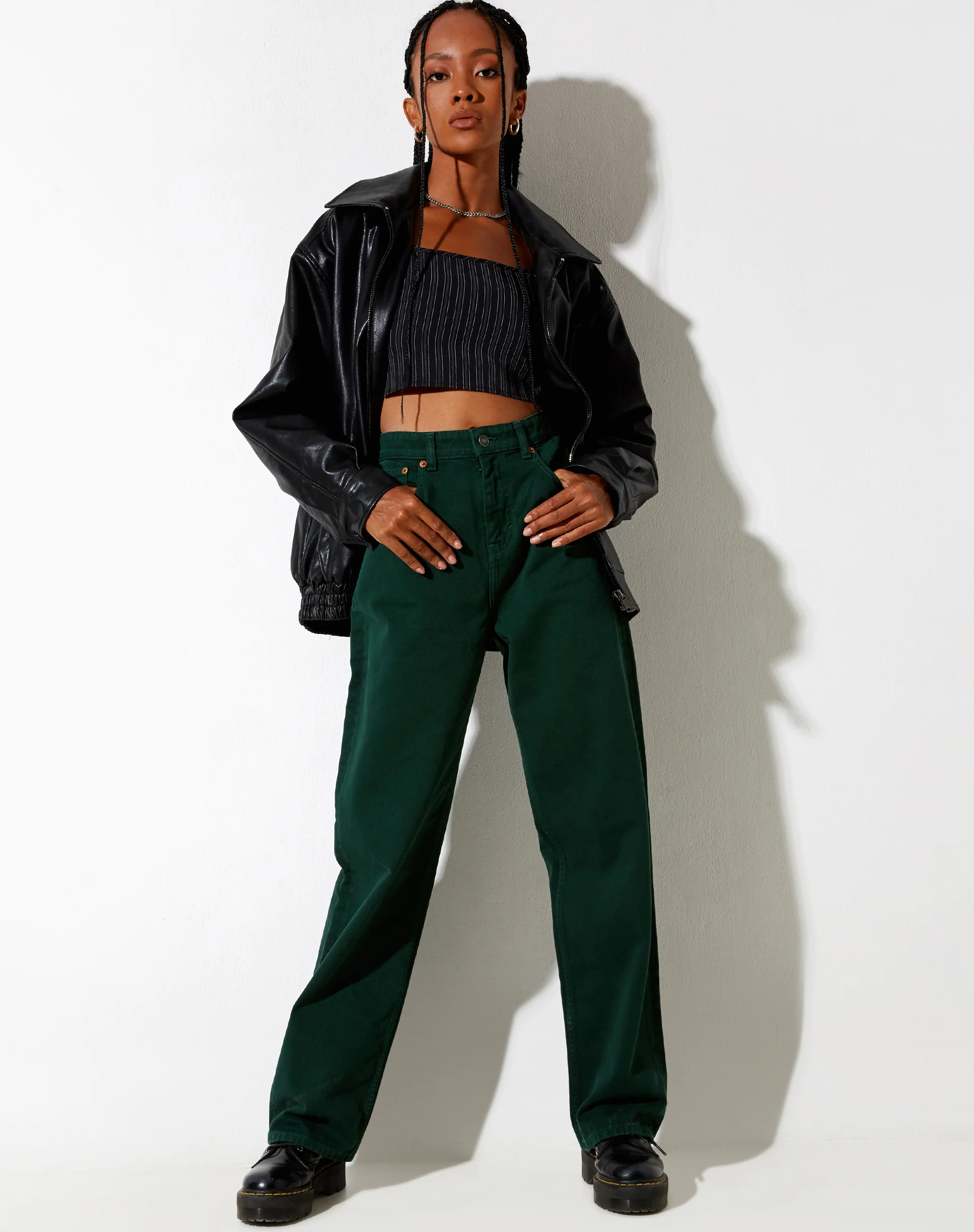 Parallel Jeans in Forest Green - Awmao