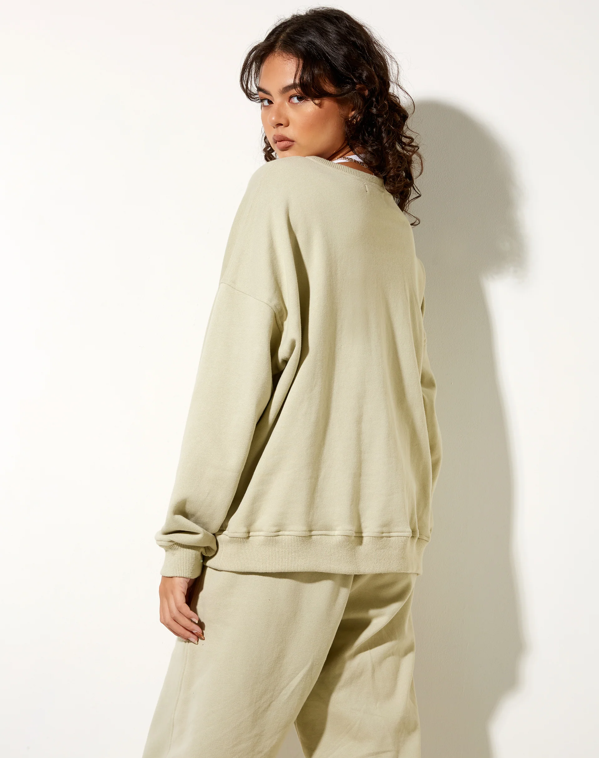 Ted Sweatshirt in Pastel Green Keepin It Casual - Awmao