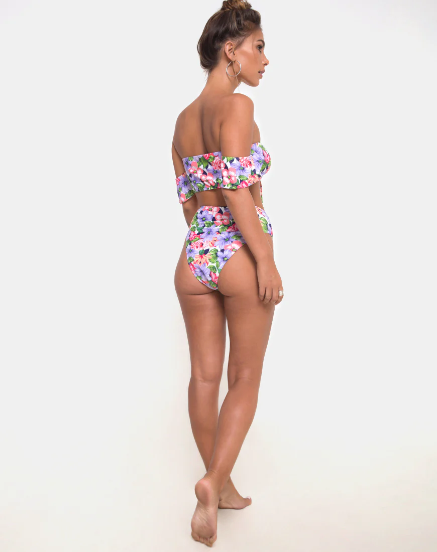 Carmella Bikini Bottom in Spring Fling - Awmao