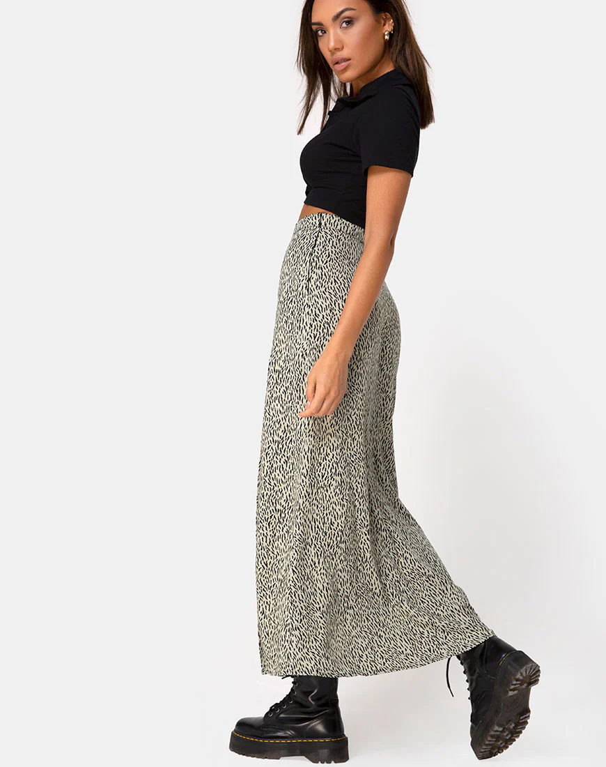 Shayk Maxi Skirt in Mini Jaguar - Awmao