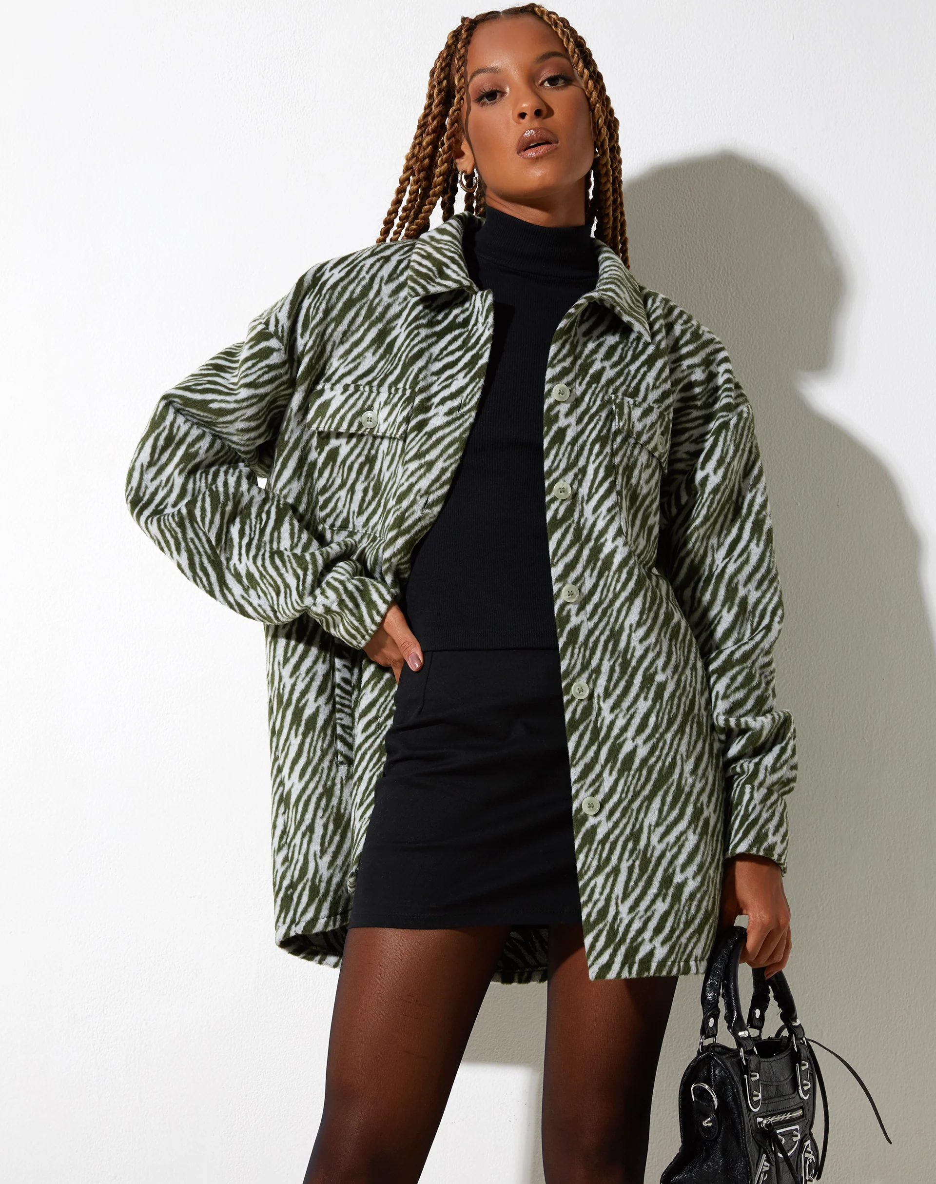 Medita Shirt in Cream Green - Awmao