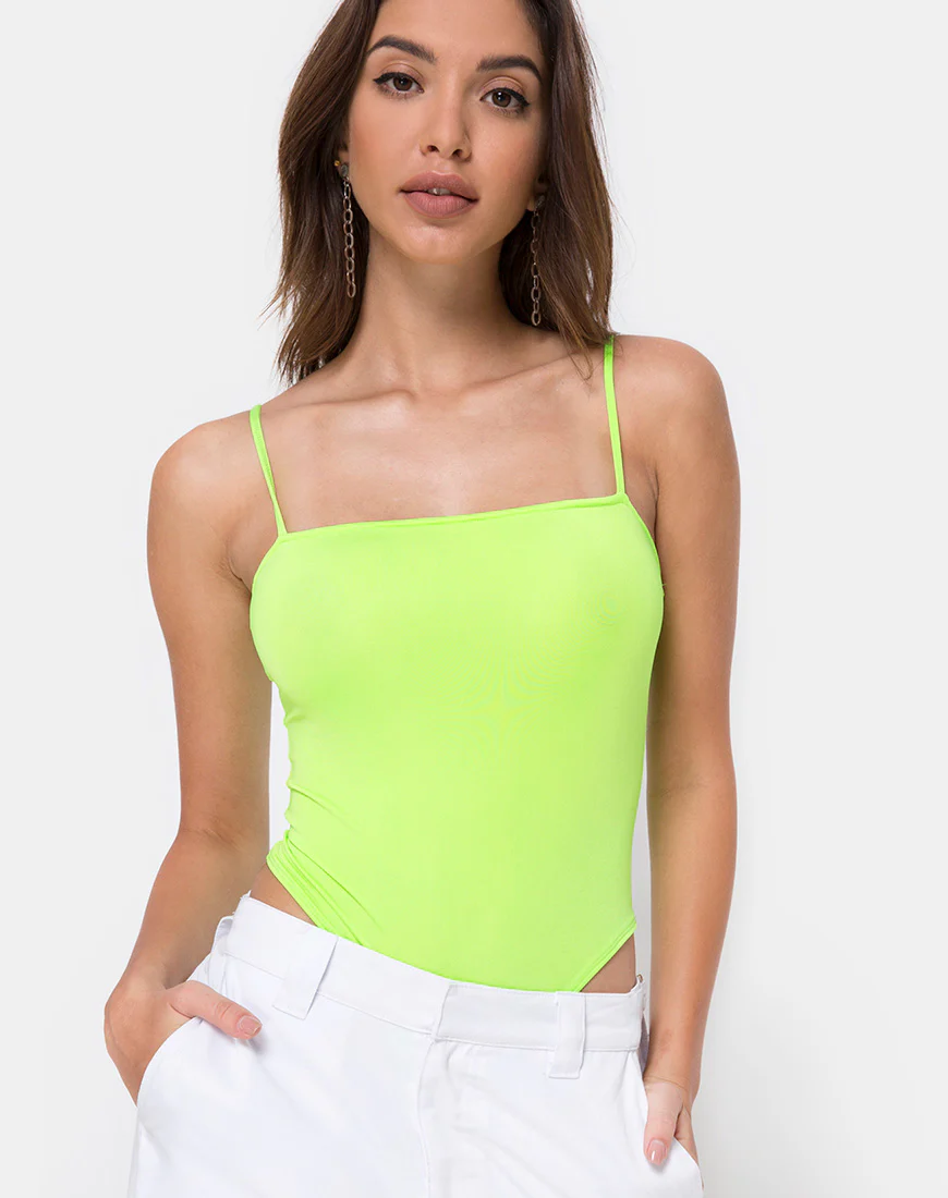 Sol Bodice in Fluro Green - Awmao