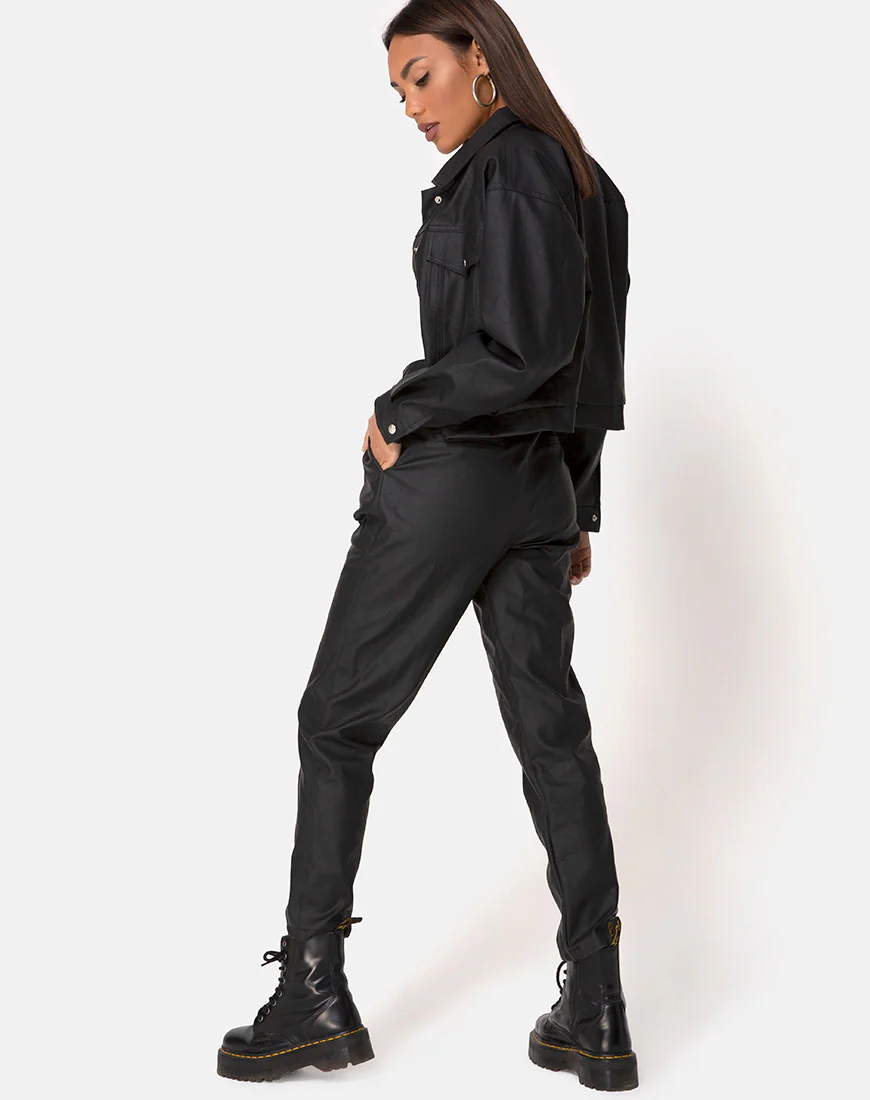 Zastan Trouser PU Black - Awmao