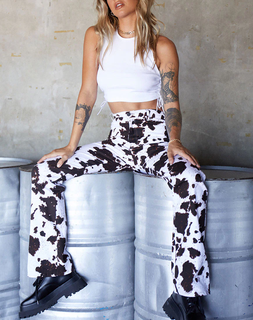 Zoven Trouser in Cow Hide - Awmao