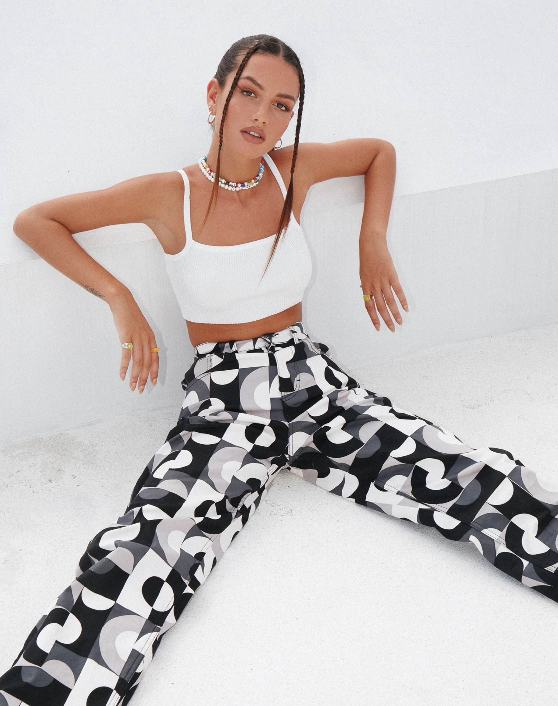 Parallel Jeans in Retro Optic Spot - Awmao