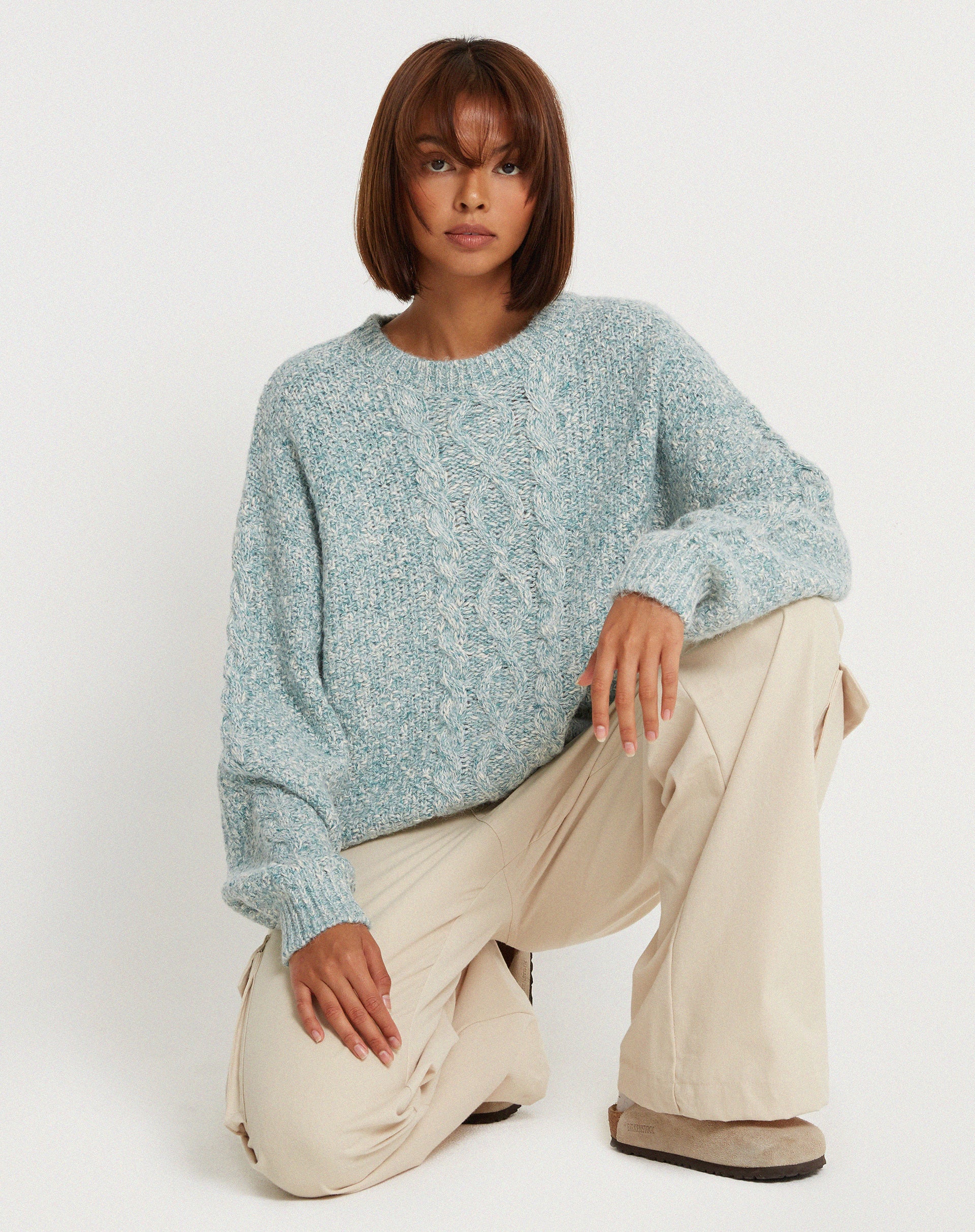Chalih Jumper in Duck Green - Awmao