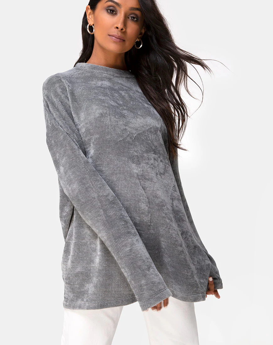 Dad Jumper in Knit Silver - Awmao